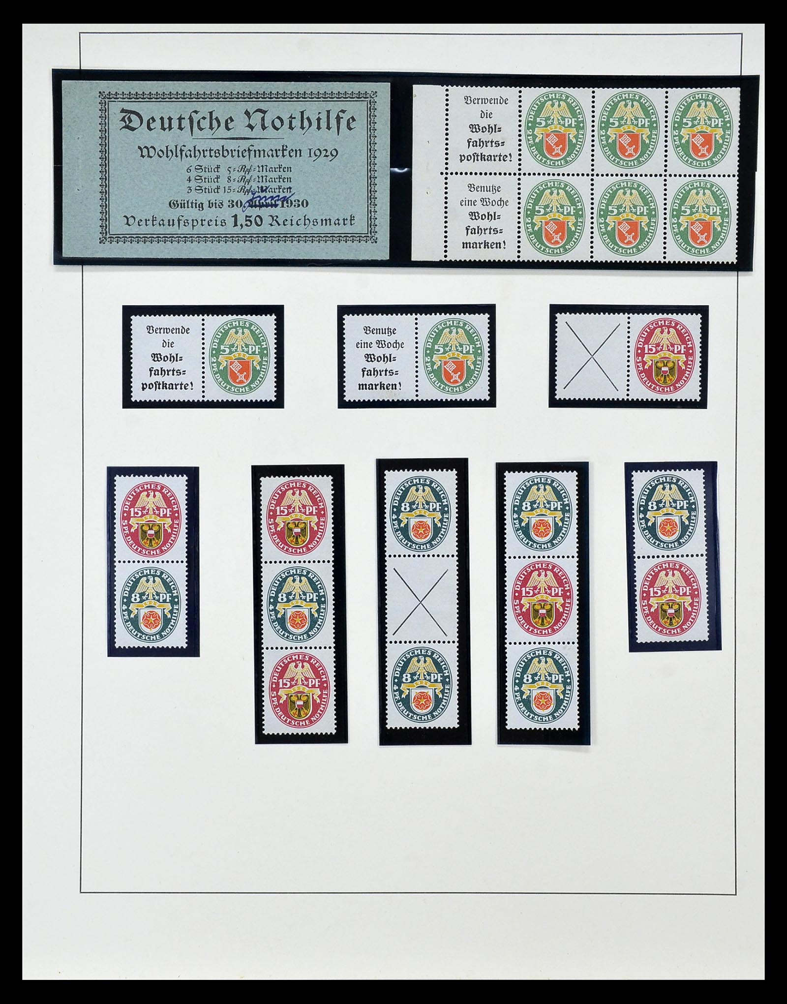 35085 014 - Postzegelverzameling 35085 Duitsland combinaties SUPERcollectie 1911-