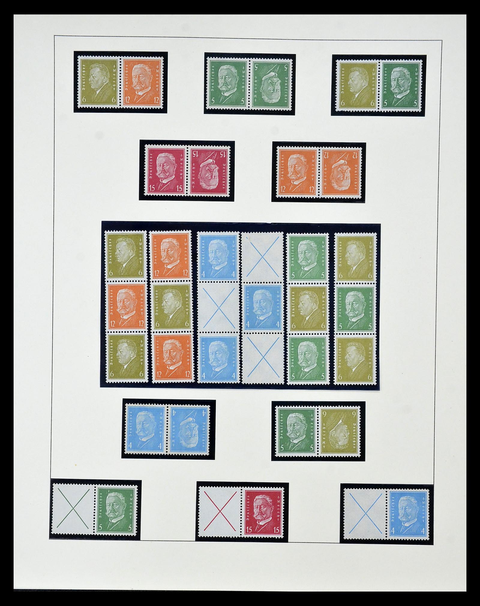 35085 020 - Postzegelverzameling 35085 Duitsland combinaties SUPERcollectie 1911-