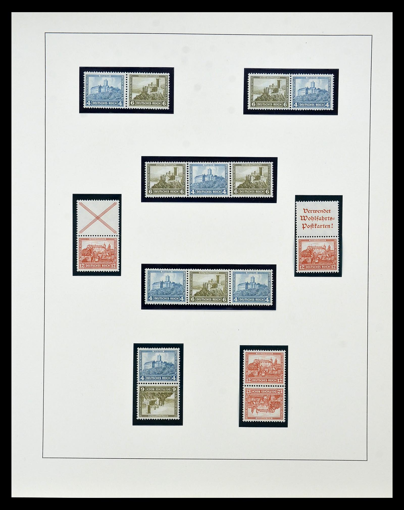 35085 025 - Stamp Collection 35085 Germany combinations SUPERcollection 1911-1955.