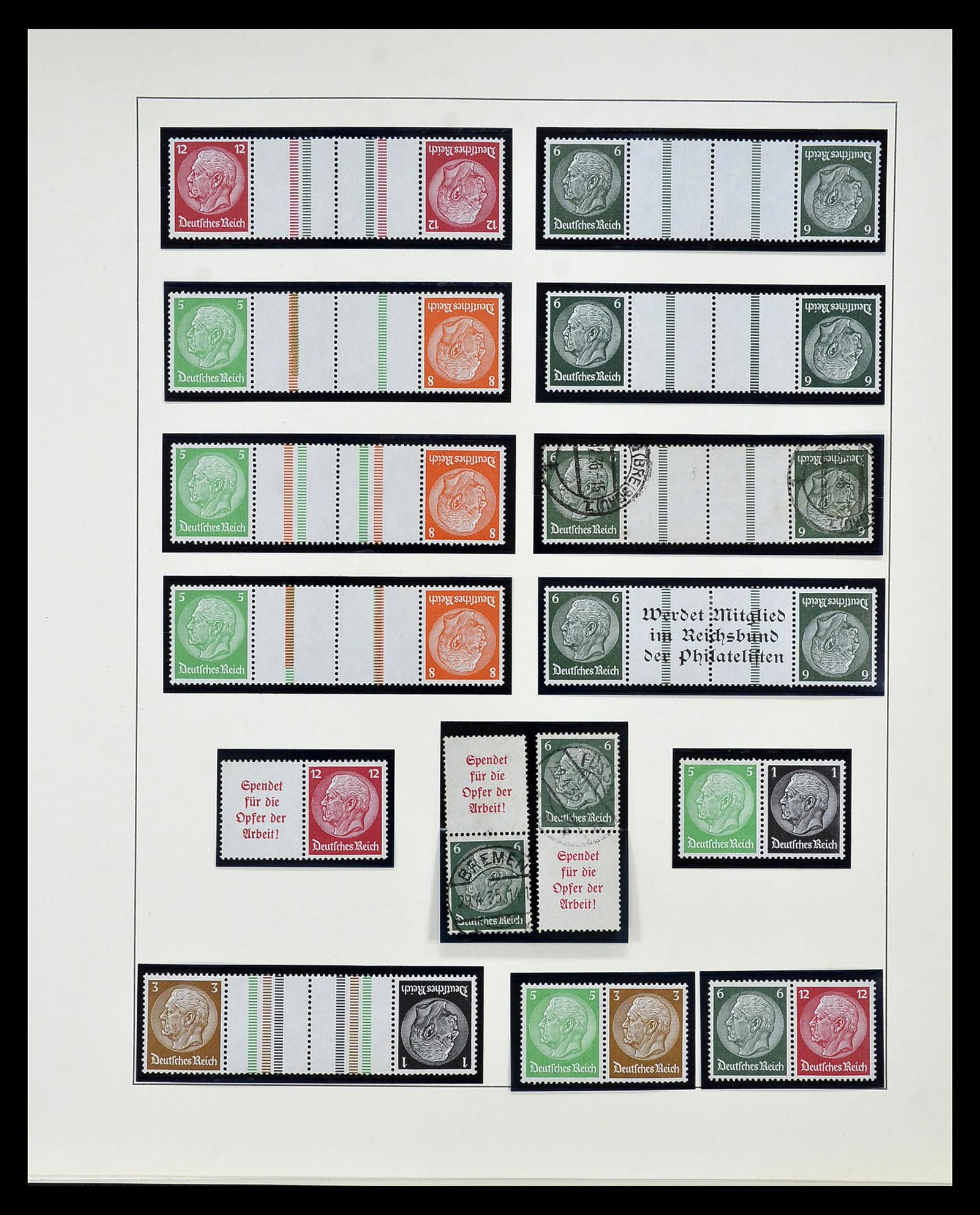 35085 035 - Stamp Collection 35085 Germany combinations SUPERcollection 1911-1955.