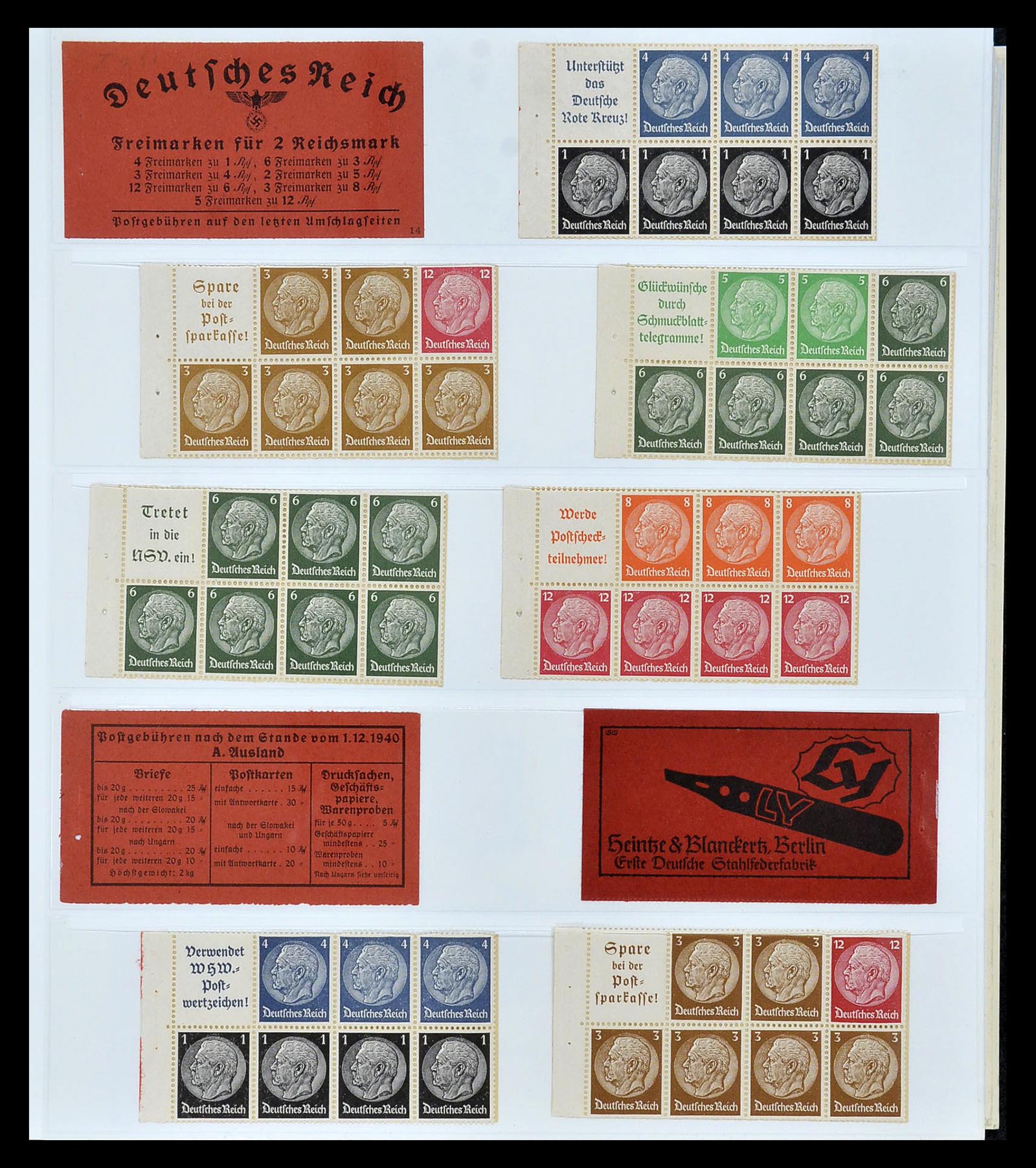 35085 039 - Stamp Collection 35085 Germany combinations SUPERcollection 1911-1955.