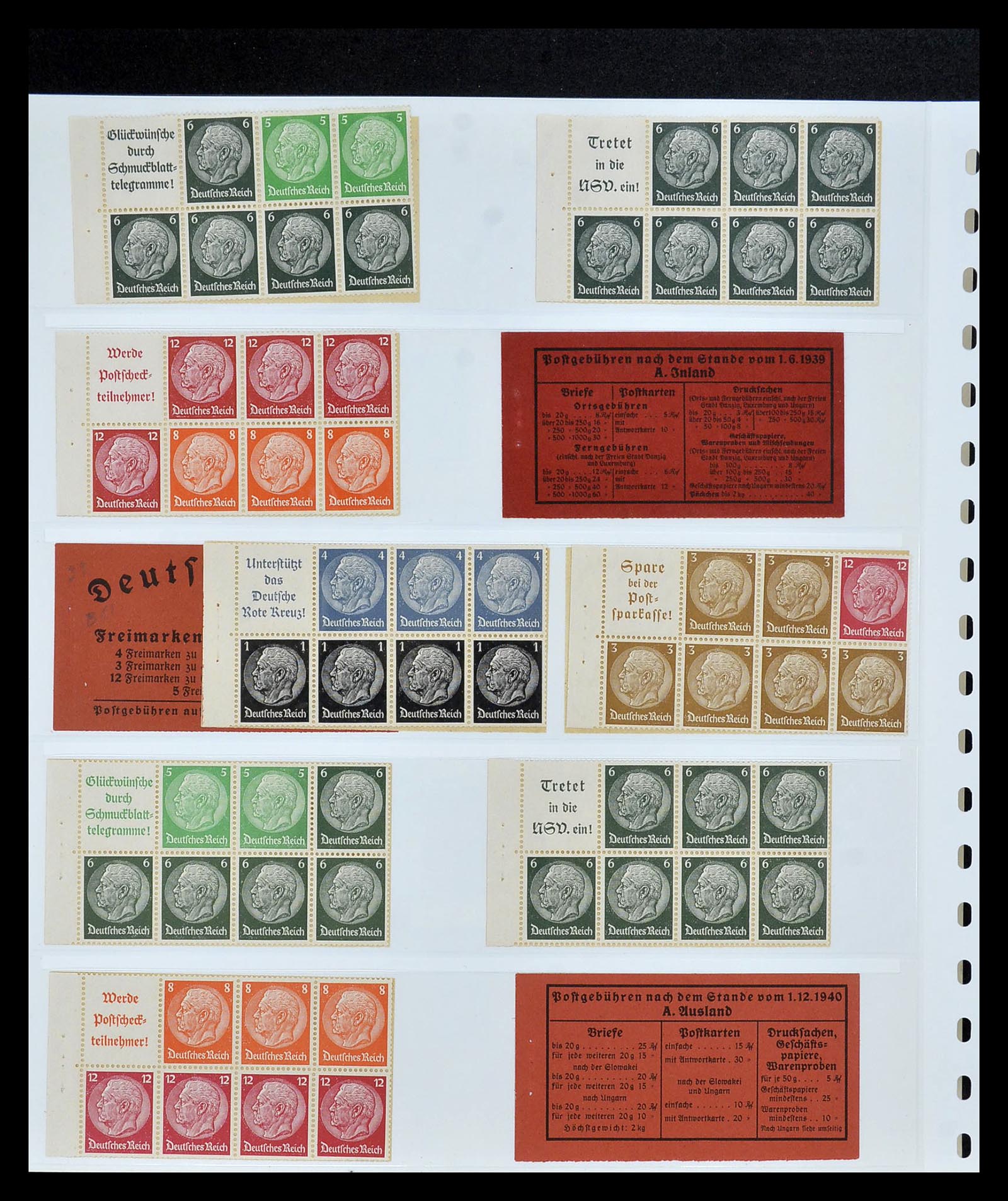 35085 040 - Stamp Collection 35085 Germany combinations SUPERcollection 1911-1955.