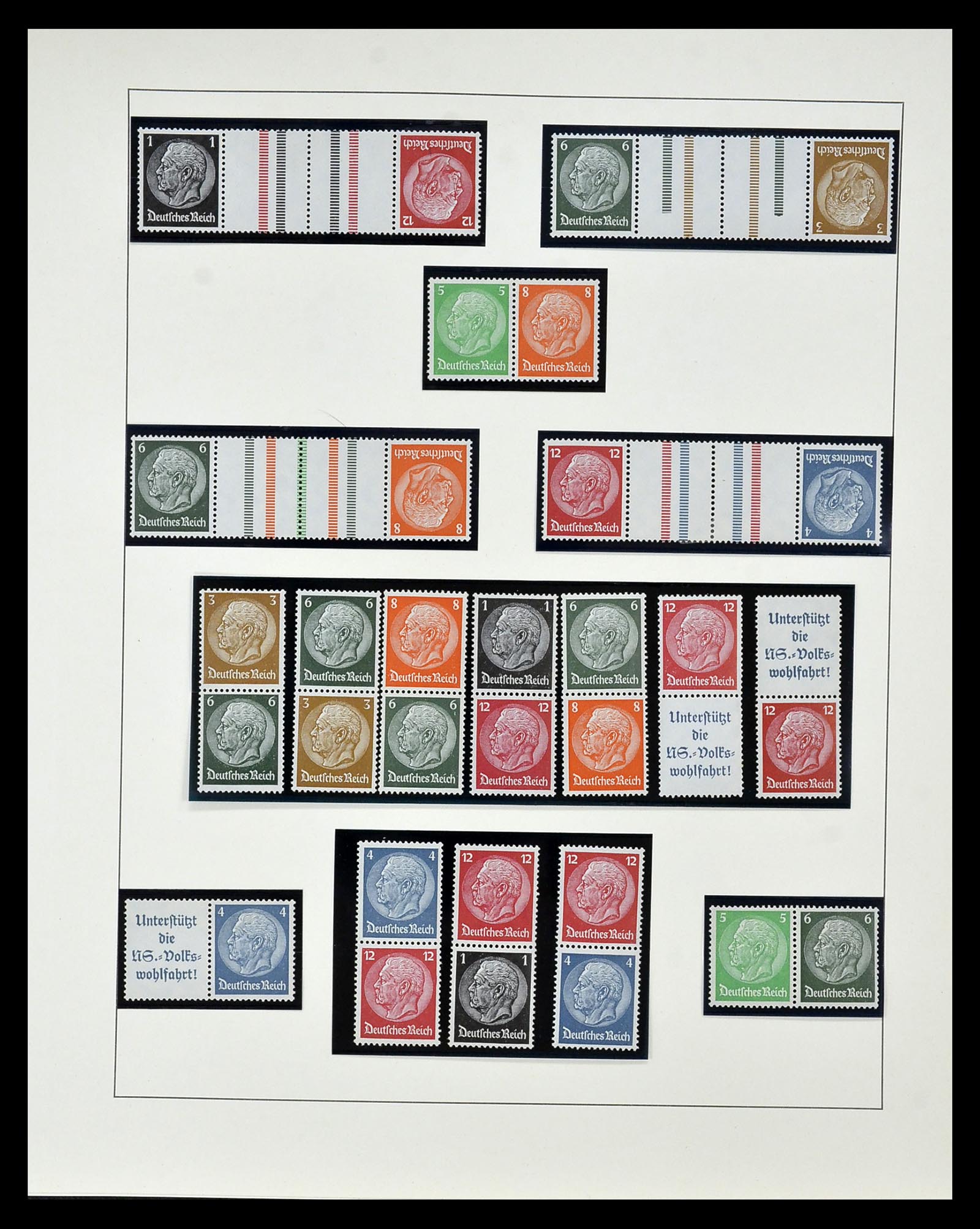 35085 043 - Stamp Collection 35085 Germany combinations SUPERcollection 1911-1955.