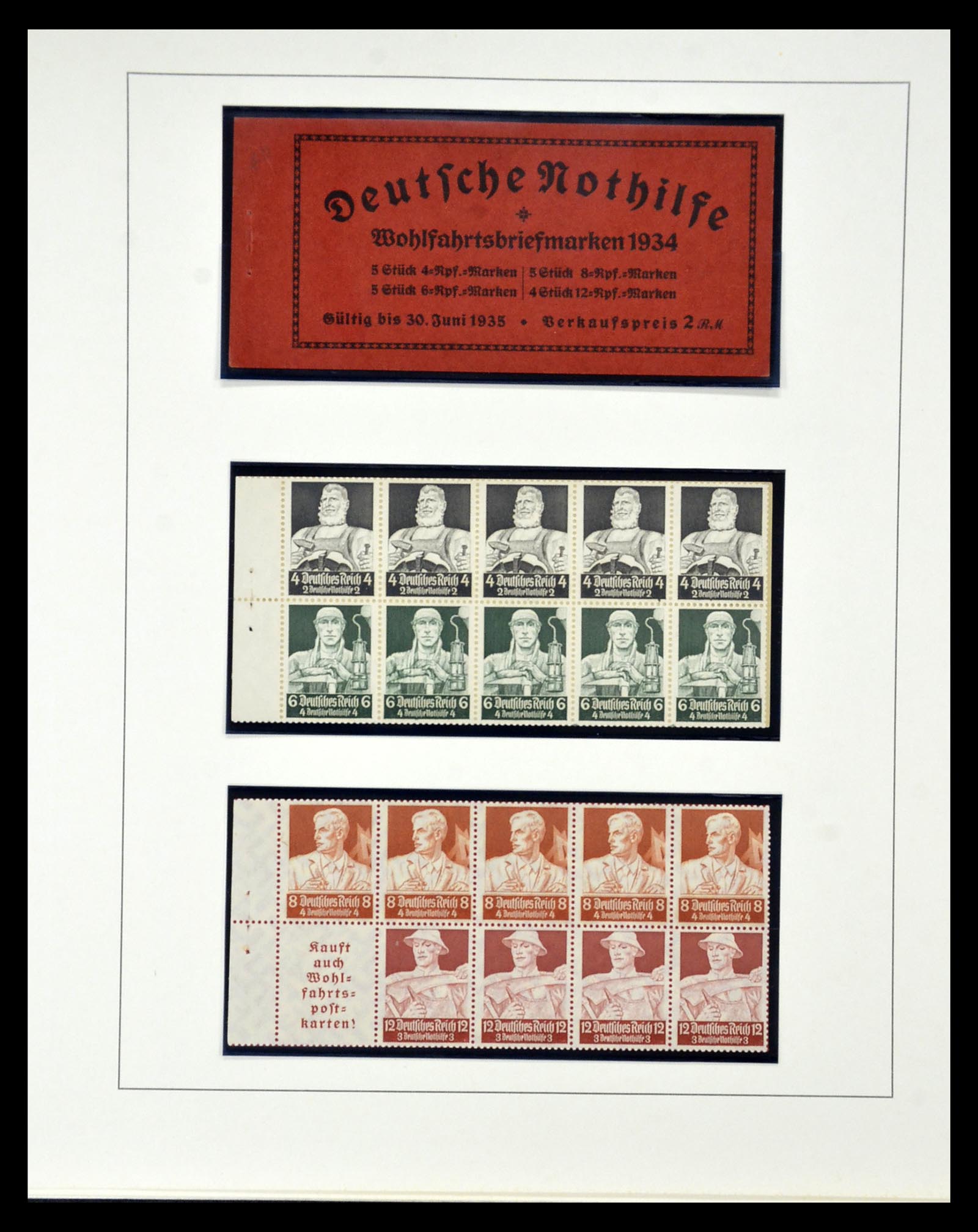 35085 045 - Stamp Collection 35085 Germany combinations SUPERcollection 1911-1955.