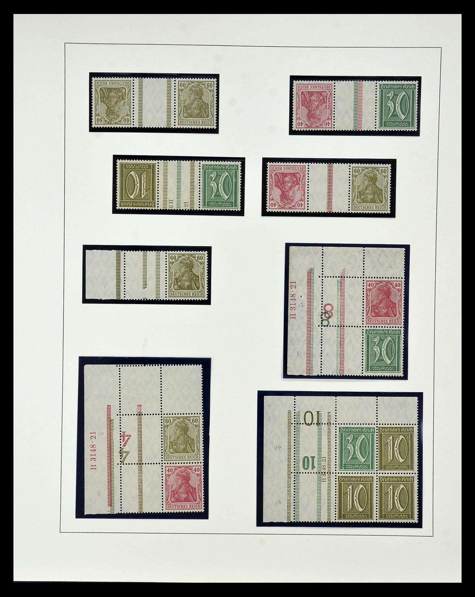 35085 047 - Stamp Collection 35085 Germany combinations SUPERcollection 1911-1955.