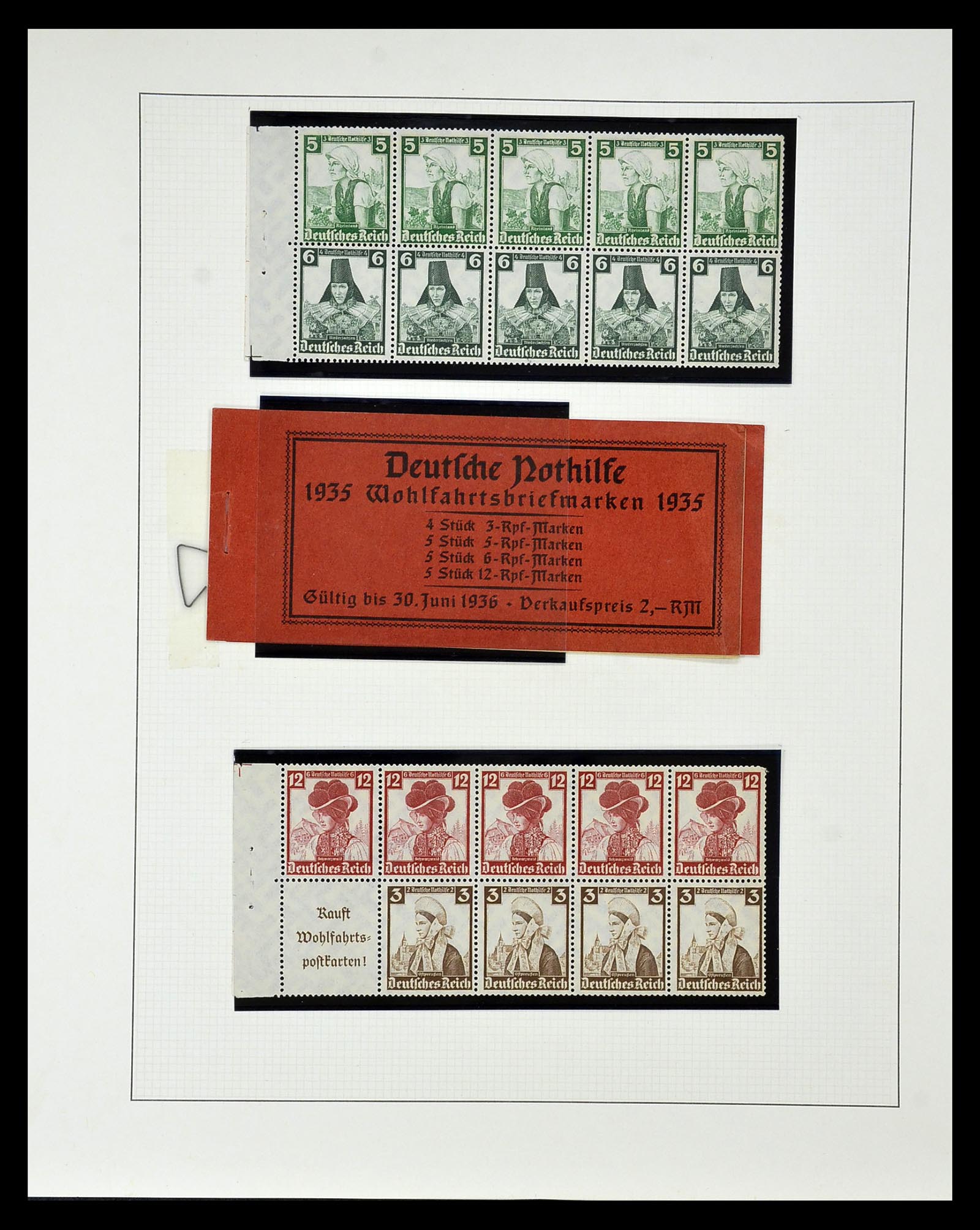 35085 049 - Stamp Collection 35085 Germany combinations SUPERcollection 1911-1955.
