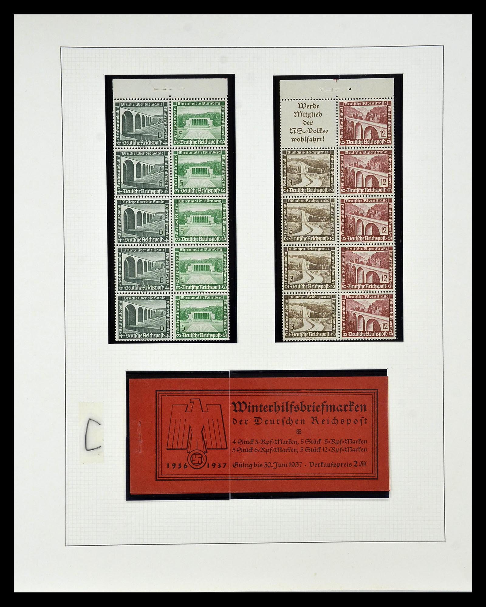 35085 053 - Stamp Collection 35085 Germany combinations SUPERcollection 1911-1955.