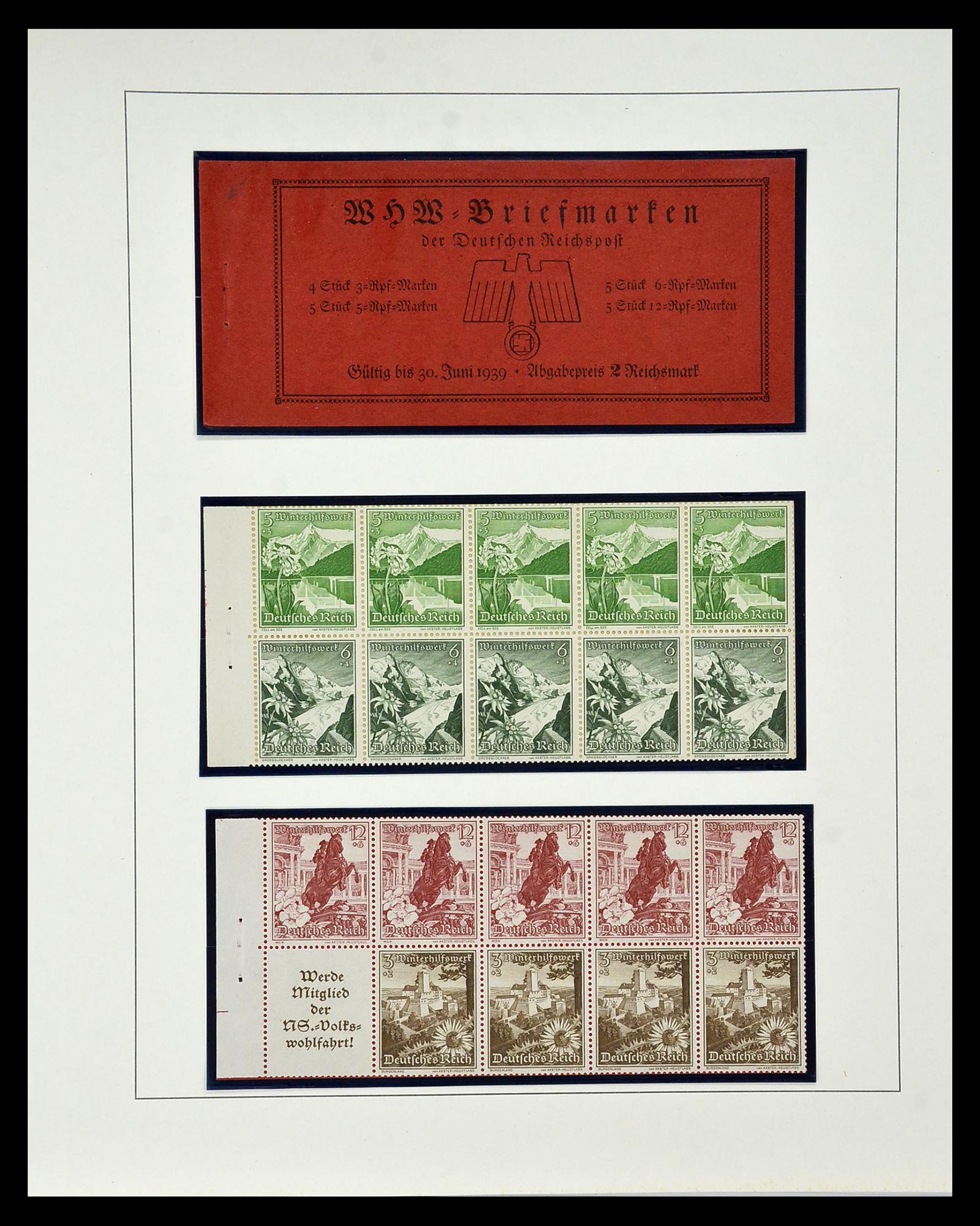 35085 054 - Stamp Collection 35085 Germany combinations SUPERcollection 1911-1955.