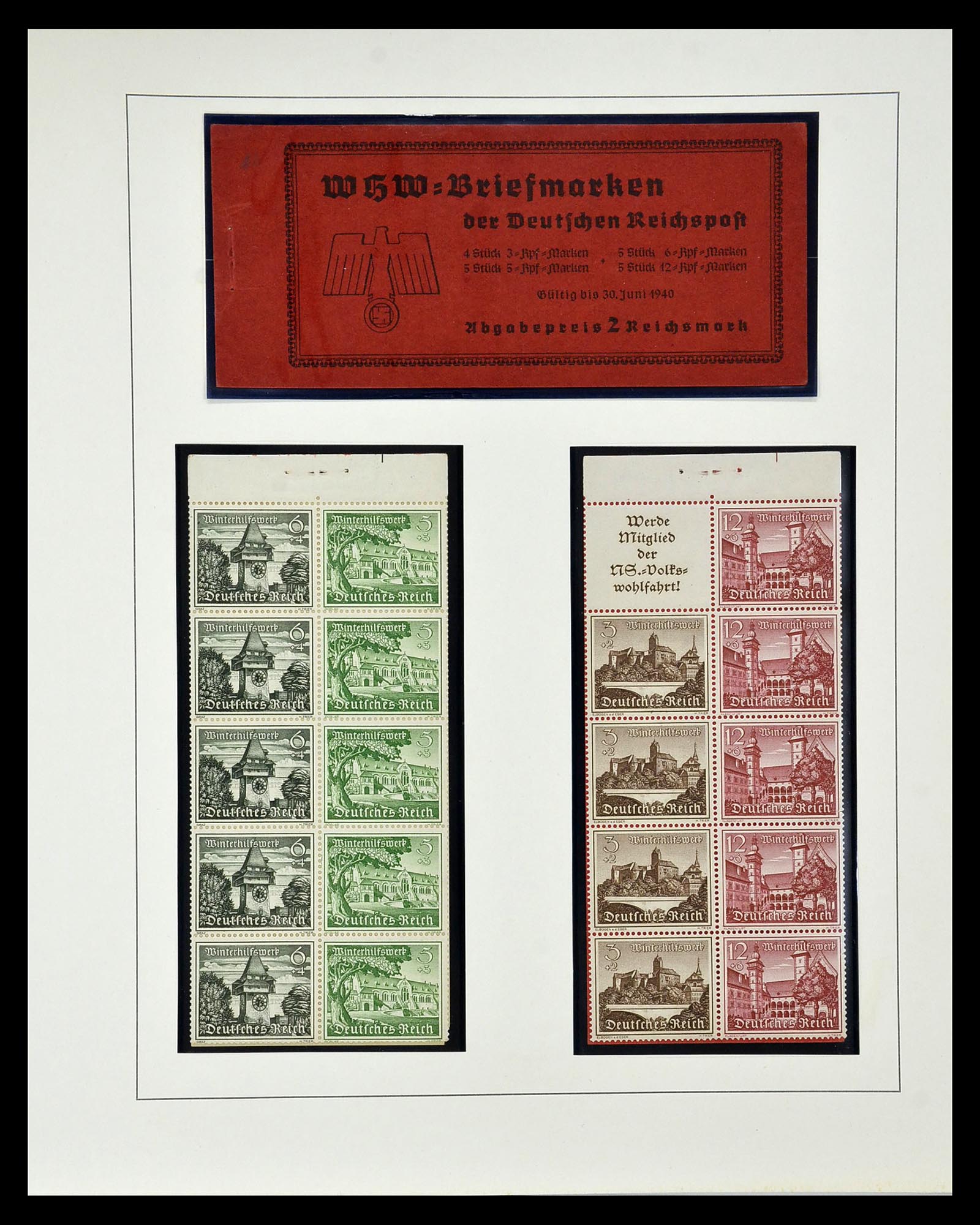 35085 055 - Stamp Collection 35085 Germany combinations SUPERcollection 1911-1955.