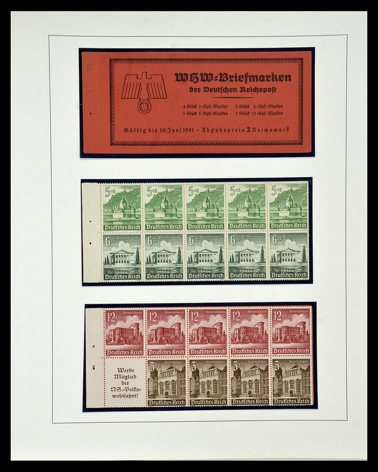 35085 056 - Stamp Collection 35085 Germany combinations SUPERcollection 1911-1955.