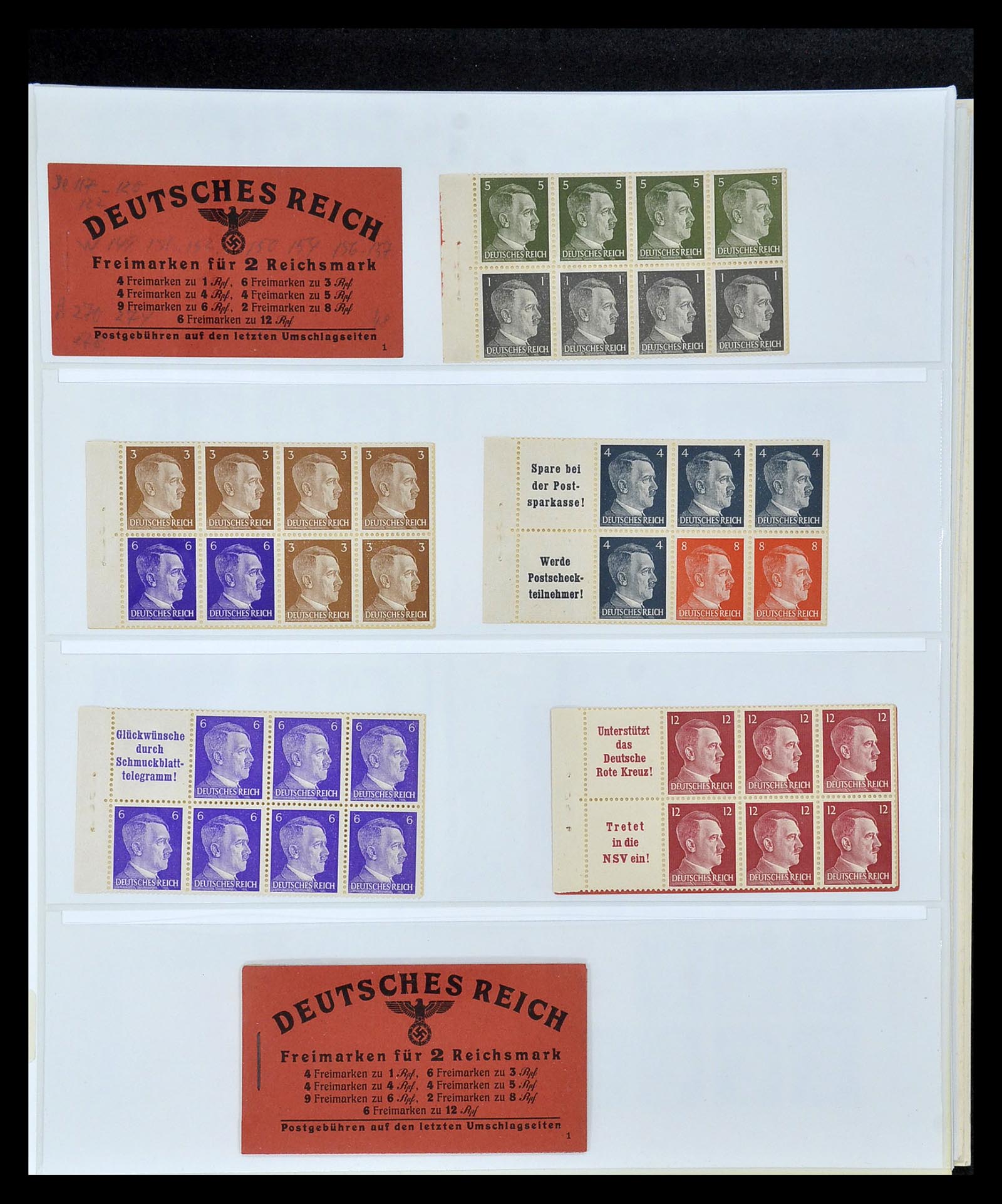 35085 057 - Stamp Collection 35085 Germany combinations SUPERcollection 1911-1955.