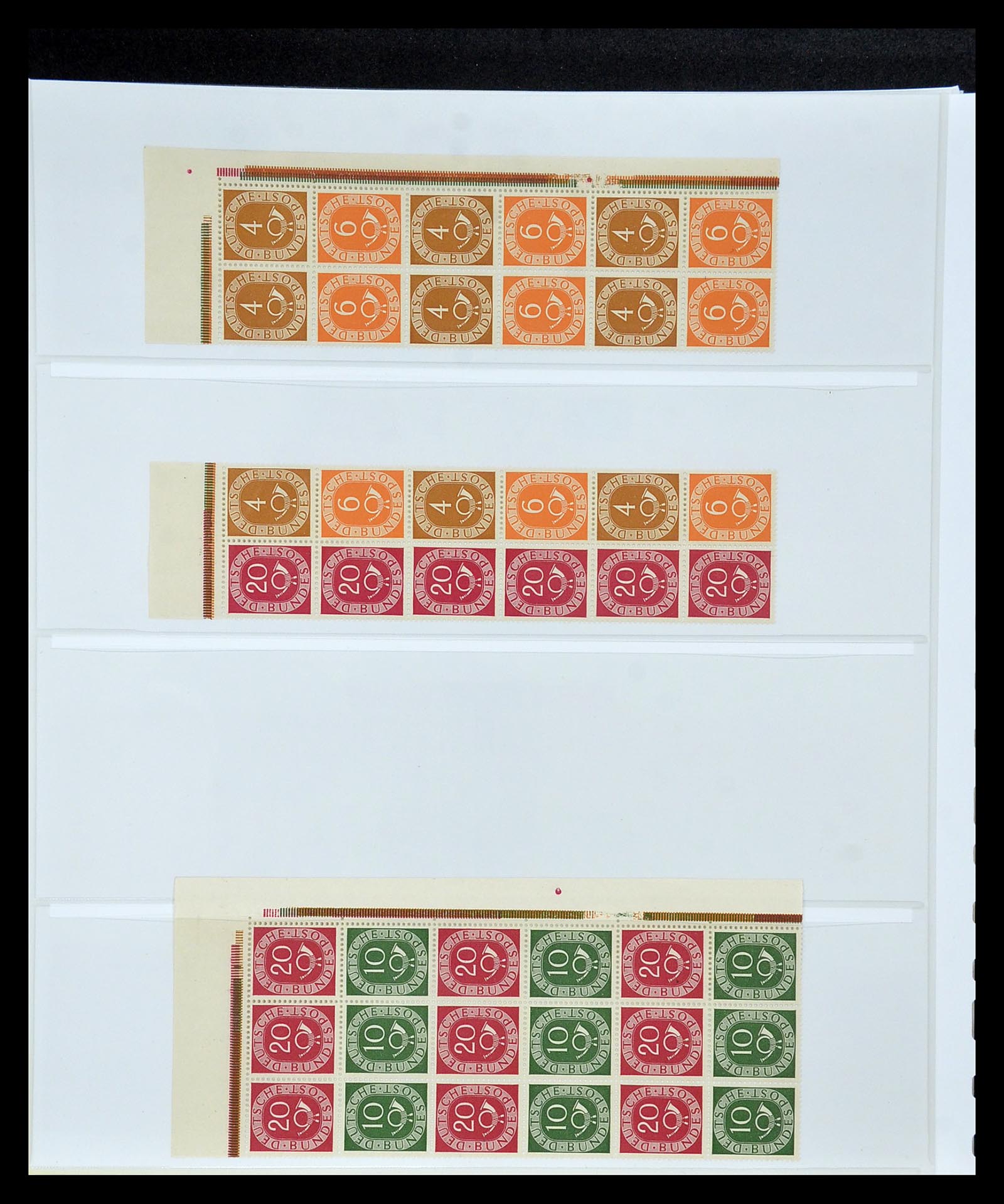 35085 061 - Stamp Collection 35085 Germany combinations SUPERcollection 1911-1955.