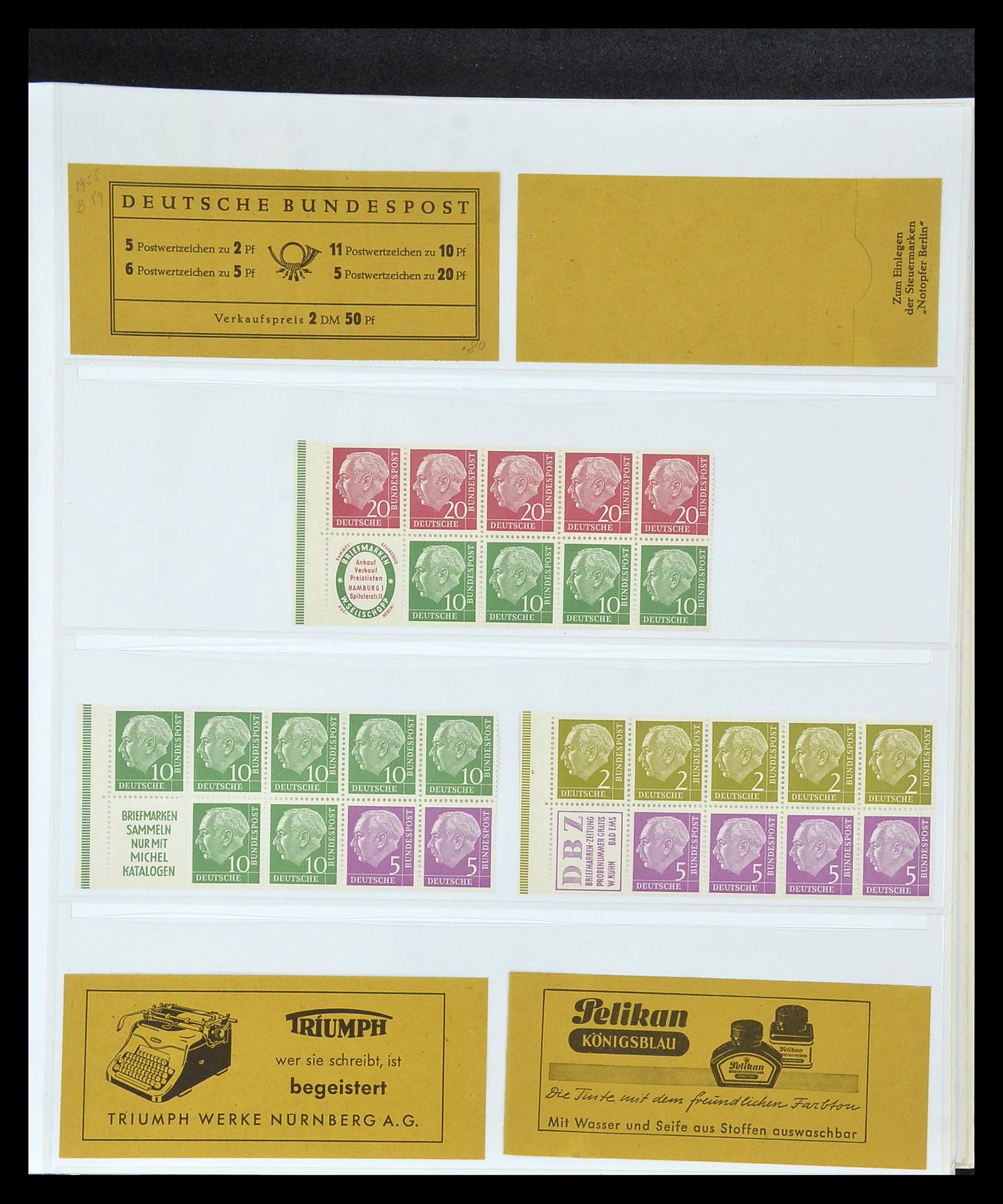 35085 067 - Stamp Collection 35085 Germany combinations SUPERcollection 1911-1955.