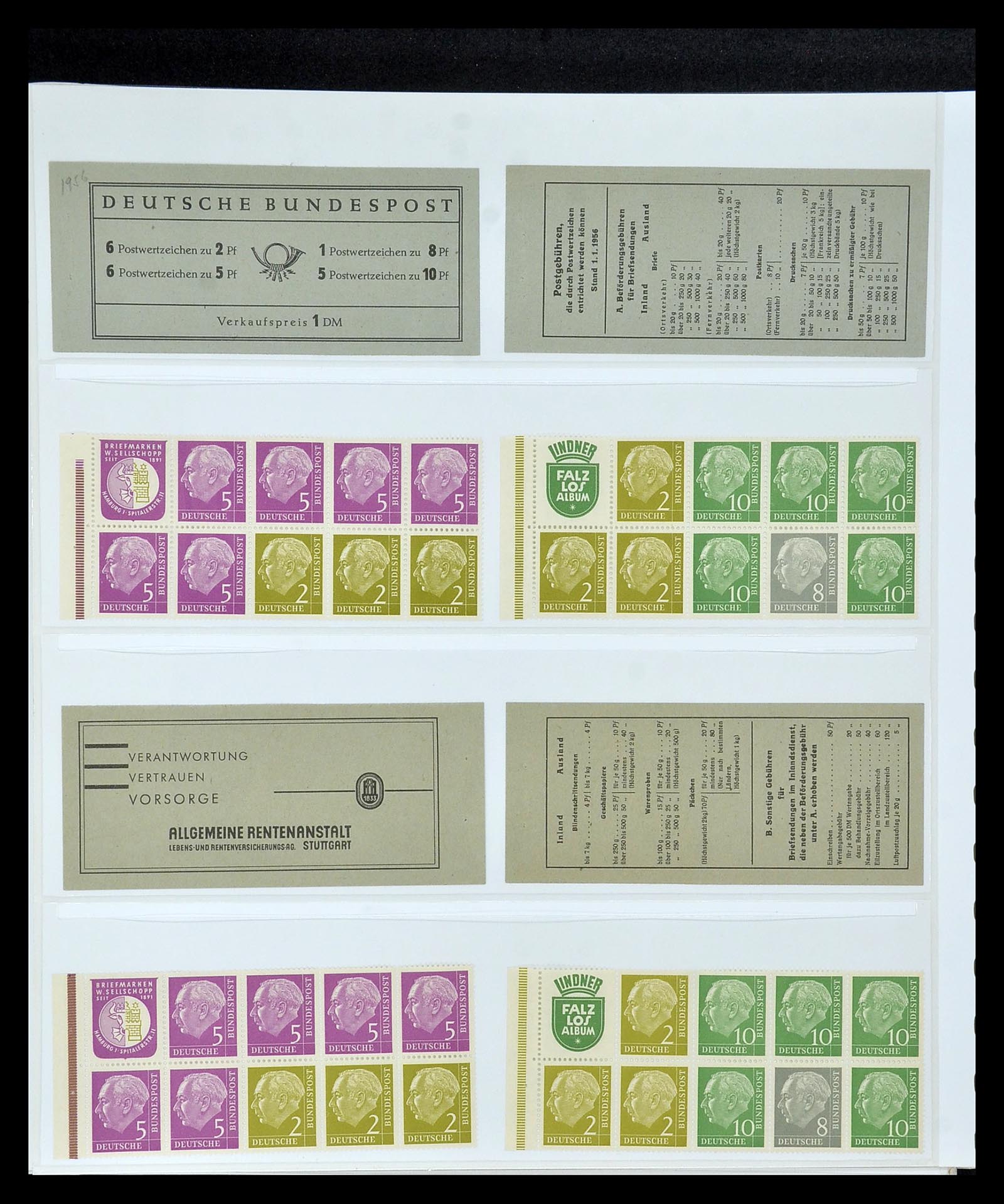 35085 068 - Stamp Collection 35085 Germany combinations SUPERcollection 1911-1955.