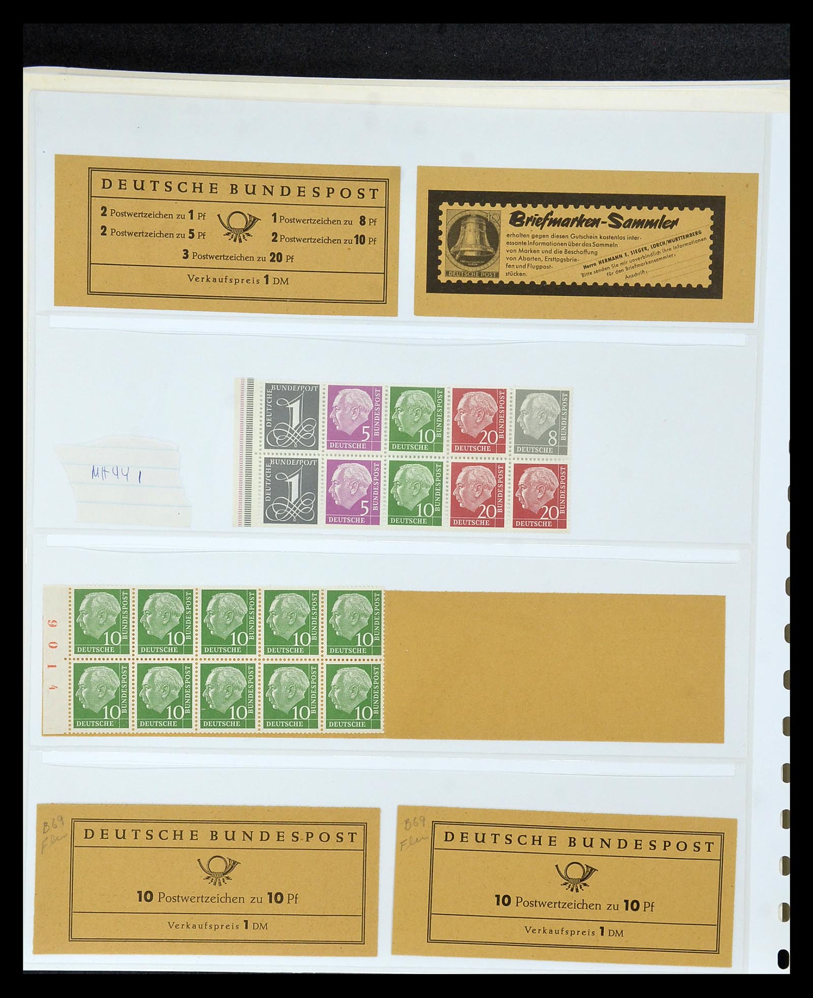 35085 070 - Stamp Collection 35085 Germany combinations SUPERcollection 1911-1955.