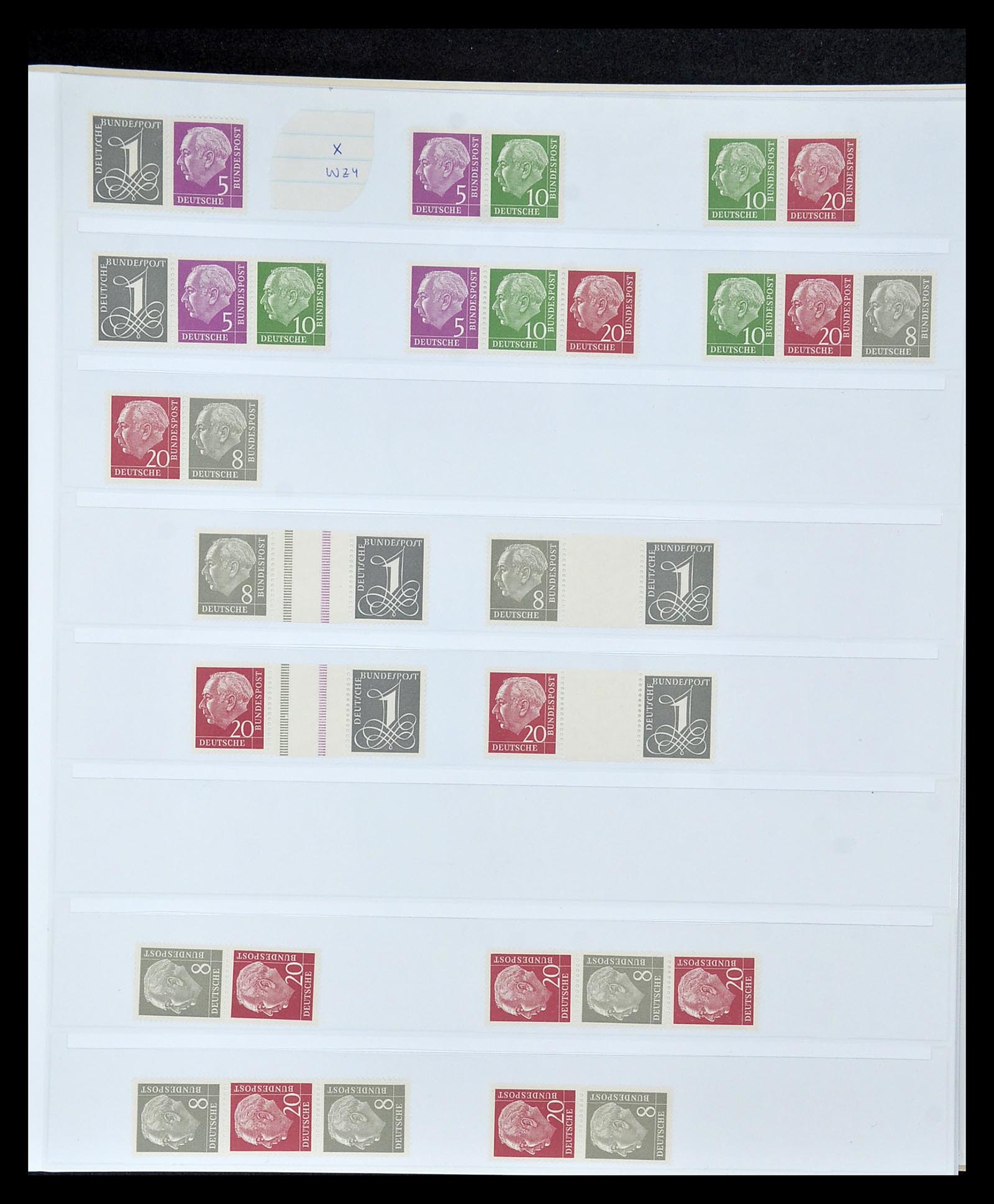 35085 075 - Stamp Collection 35085 Germany combinations SUPERcollection 1911-1955.