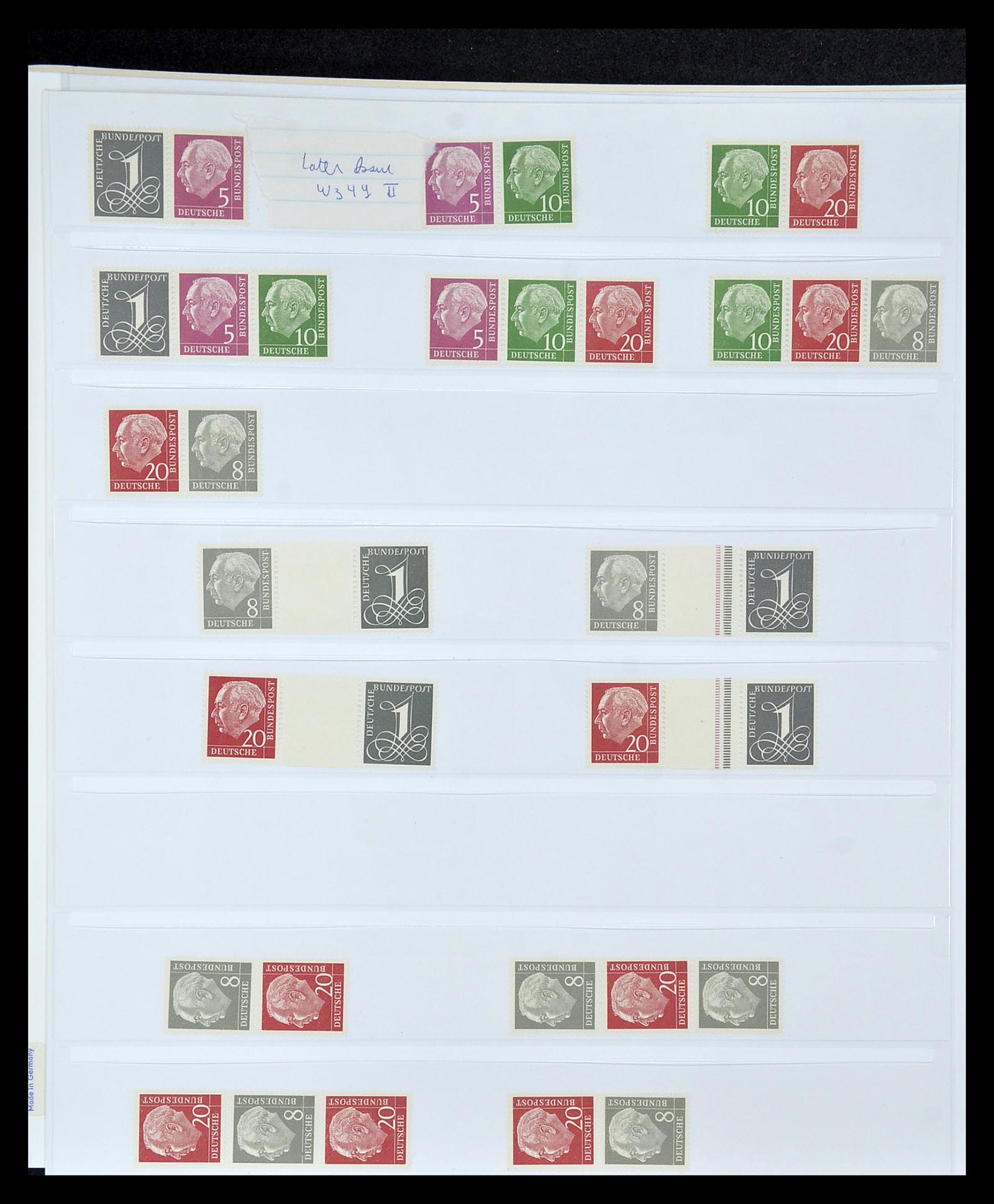 35085 076 - Stamp Collection 35085 Germany combinations SUPERcollection 1911-1955.