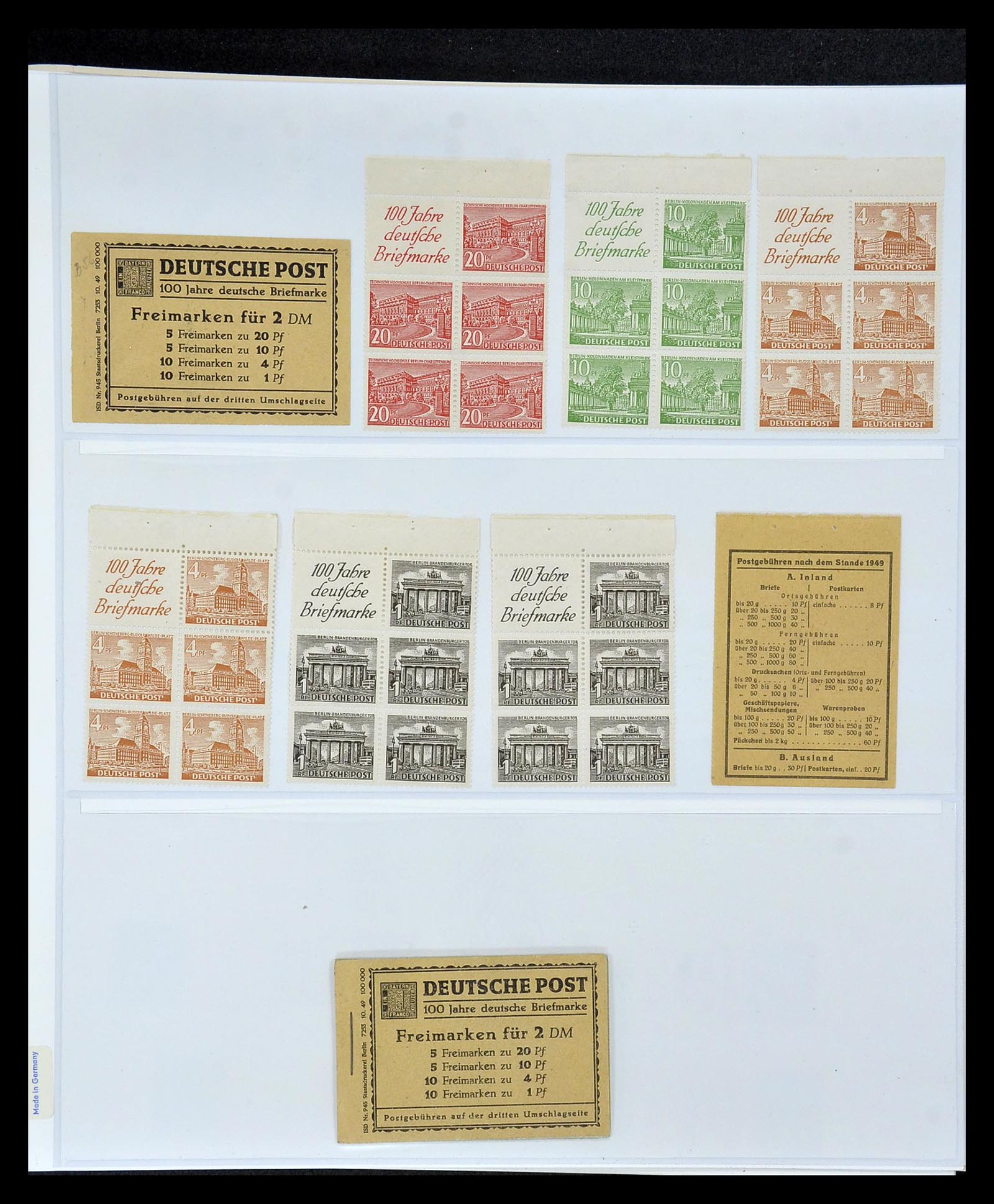 35085 077 - Stamp Collection 35085 Germany combinations SUPERcollection 1911-1955.
