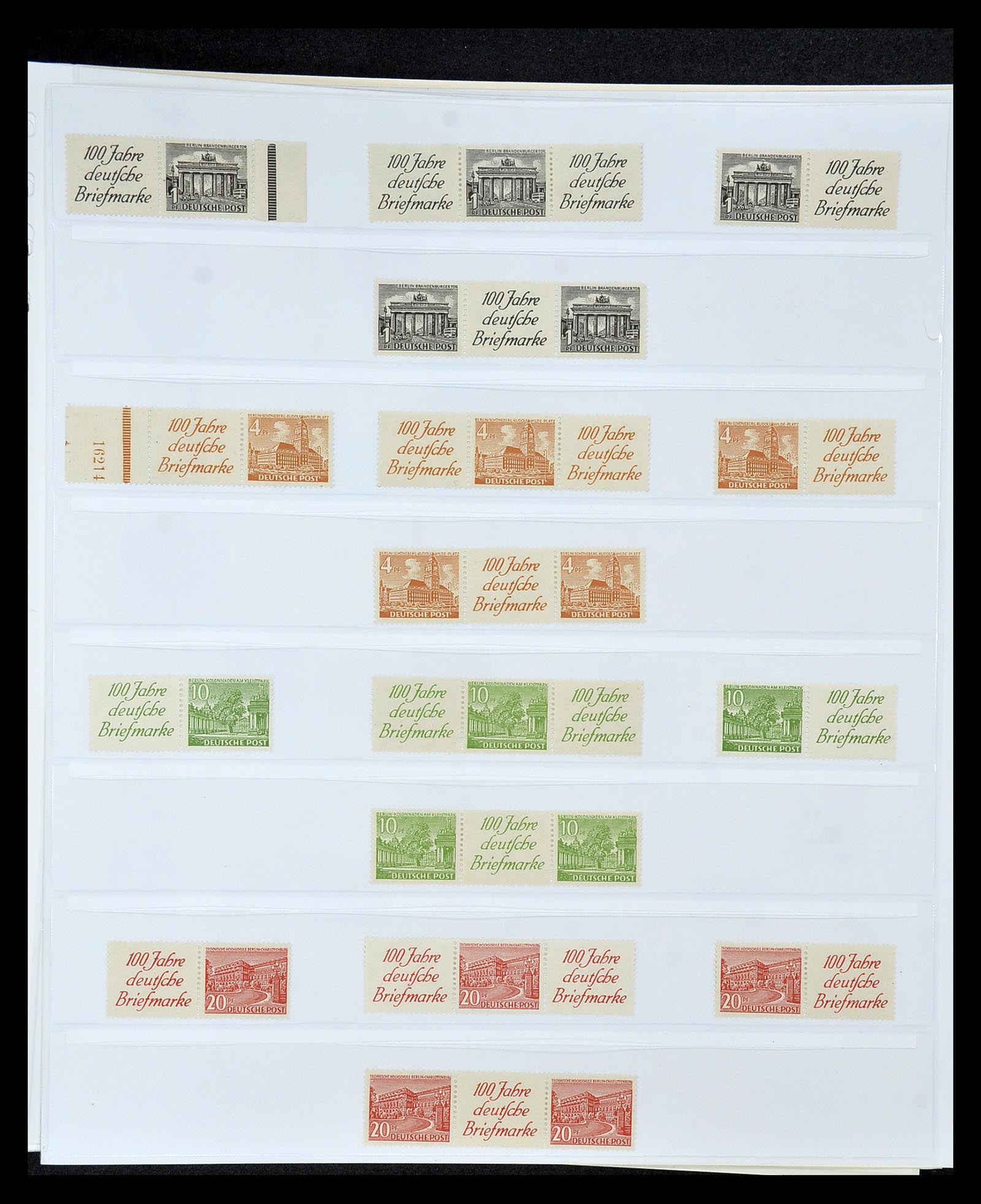 35085 080 - Stamp Collection 35085 Germany combinations SUPERcollection 1911-1955.
