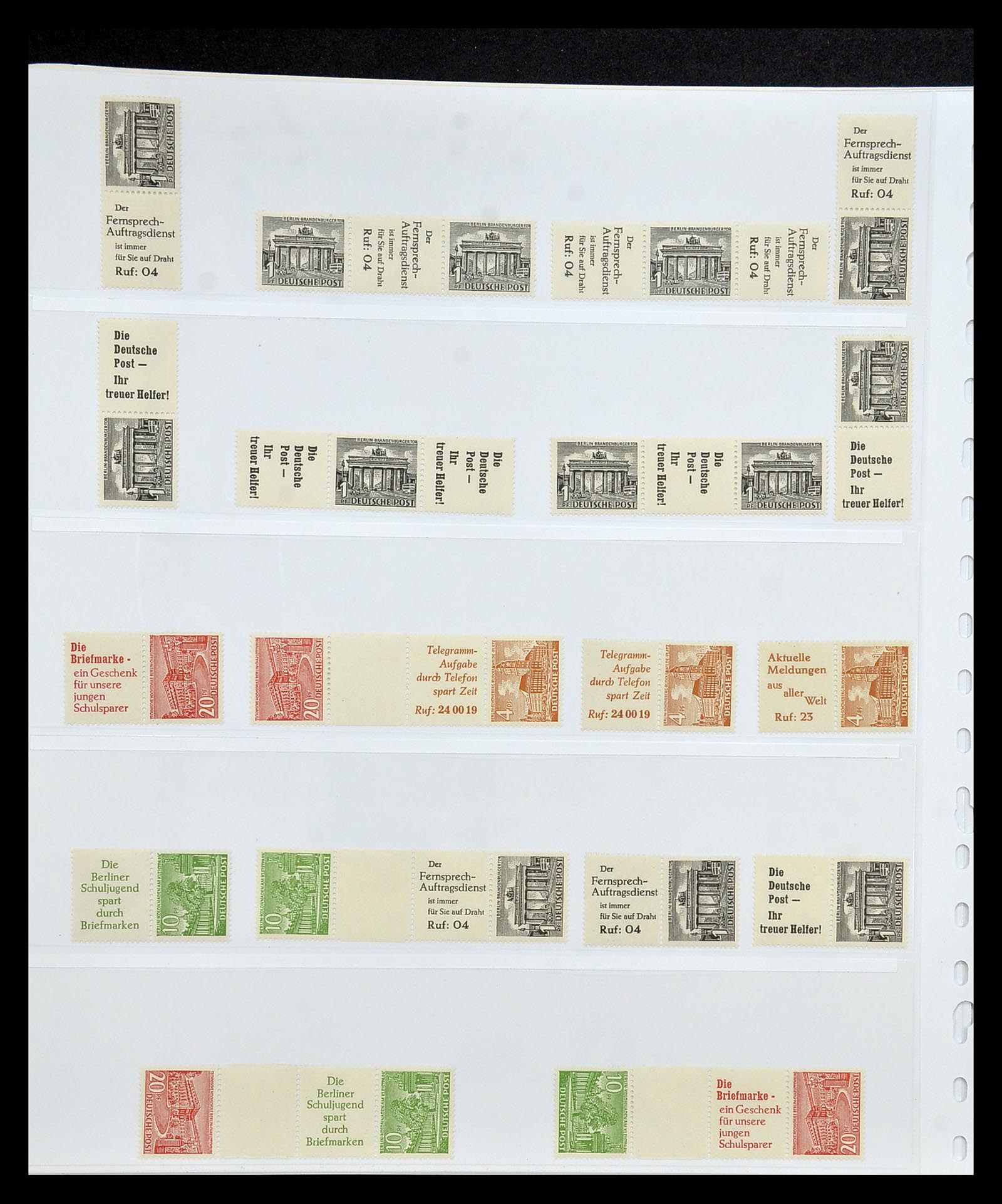 35085 082 - Stamp Collection 35085 Germany combinations SUPERcollection 1911-1955.