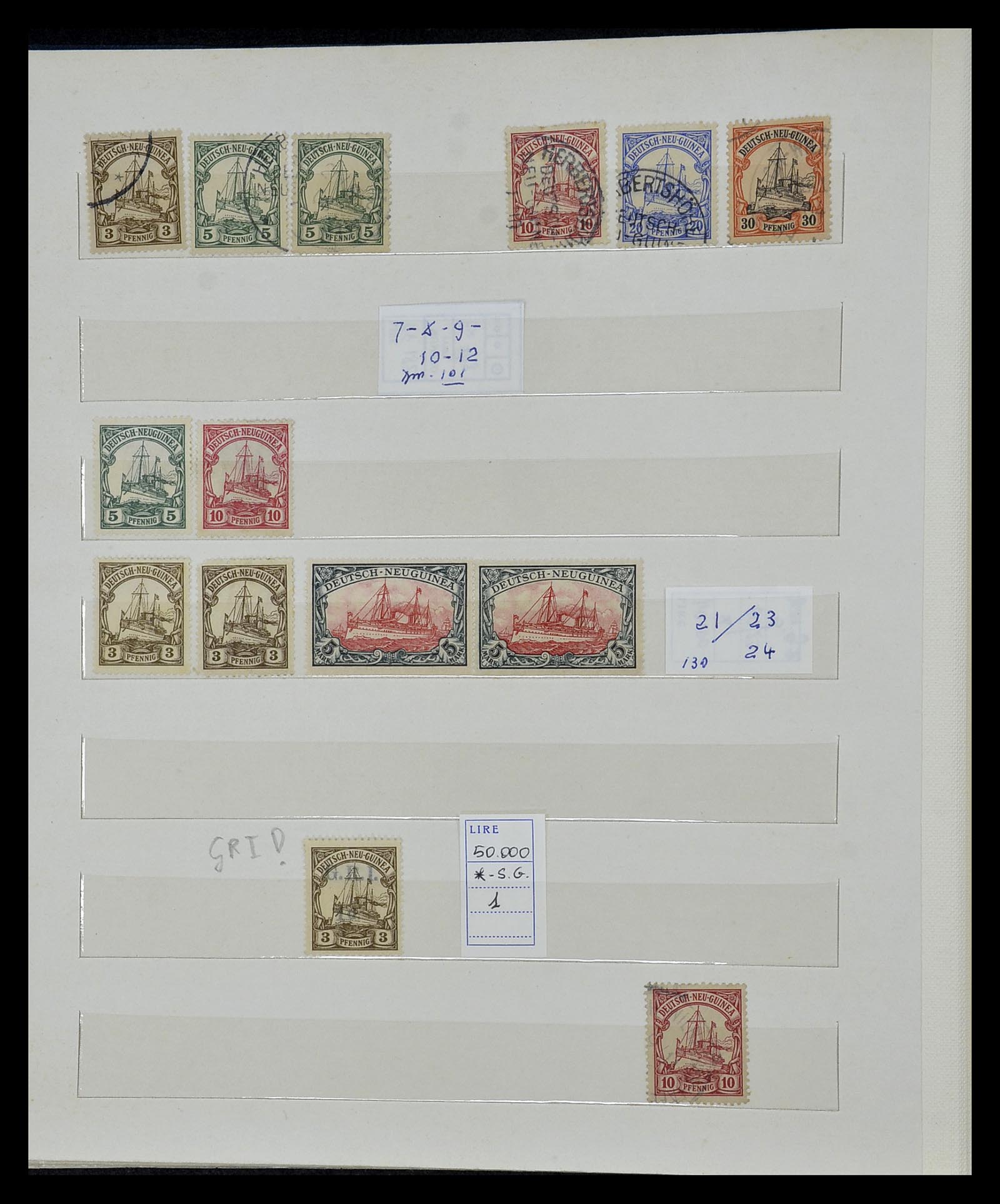 35089 010 - Postzegelverzameling 35089 Duitse koloniën 1884-1919.
