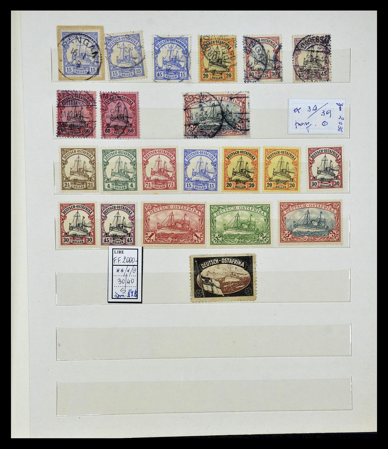 35089 013 - Postzegelverzameling 35089 Duitse koloniën 1884-1919.
