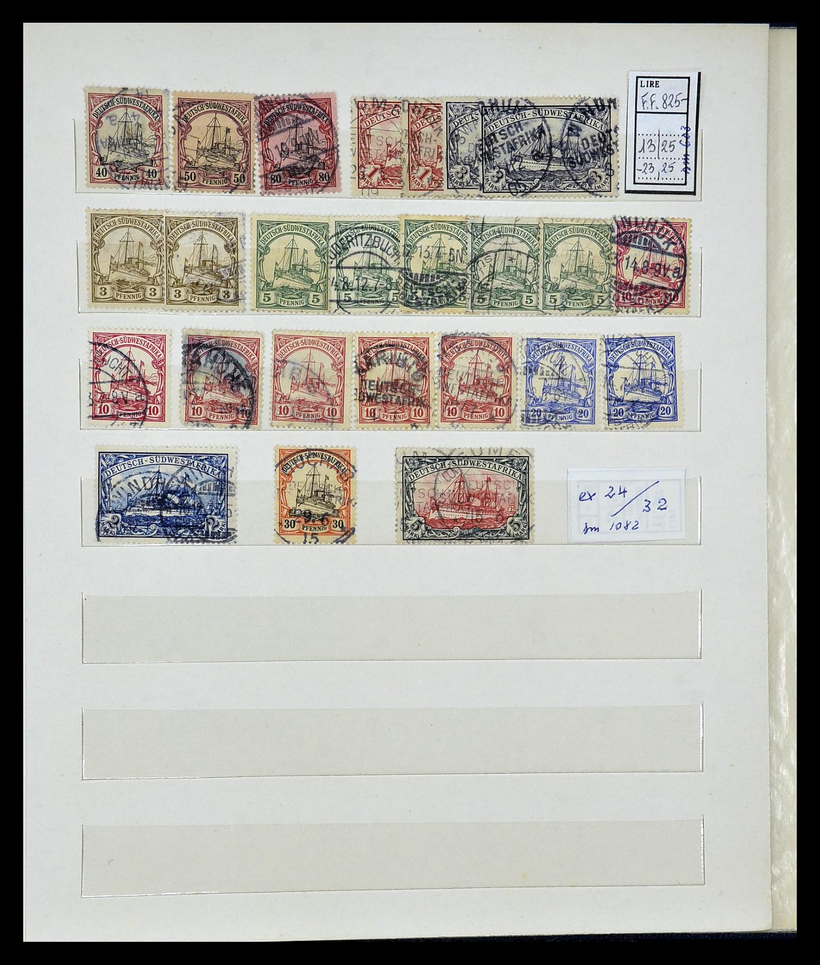 35089 015 - Postzegelverzameling 35089 Duitse koloniën 1884-1919.