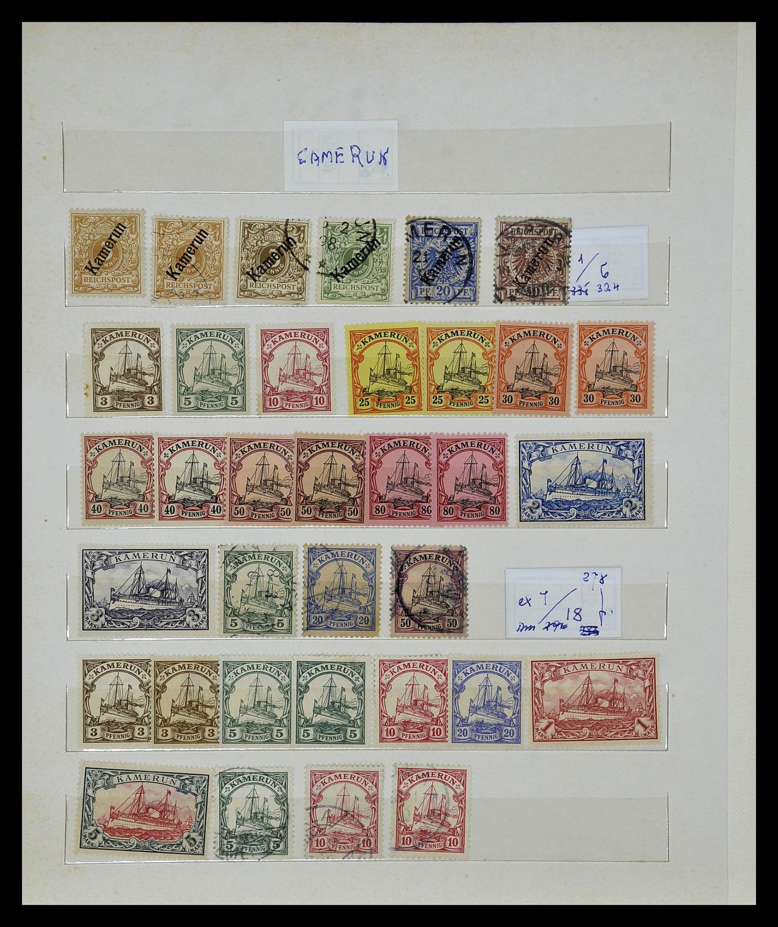 35089 016 - Postzegelverzameling 35089 Duitse koloniën 1884-1919.