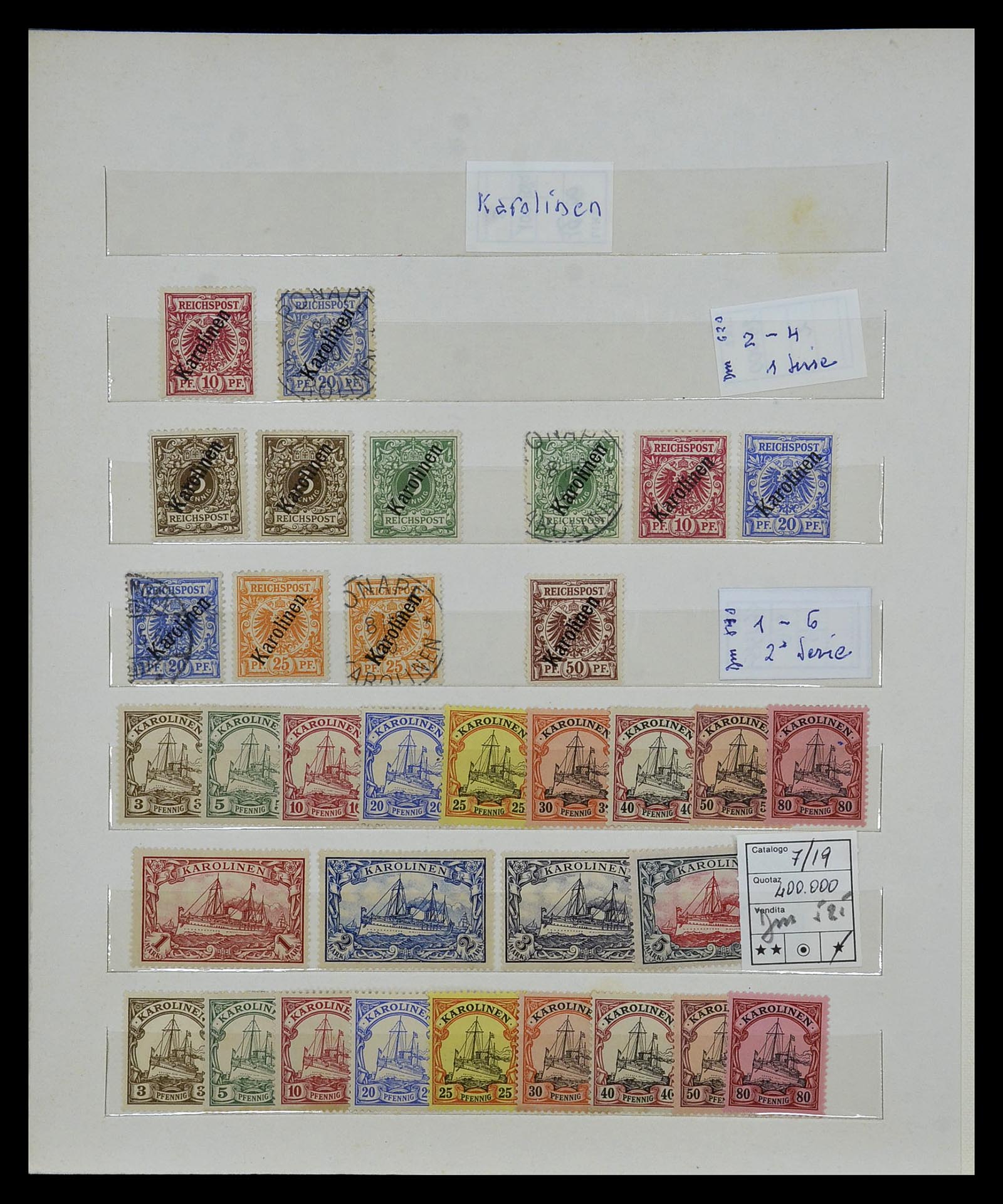35089 018 - Postzegelverzameling 35089 Duitse koloniën 1884-1919.
