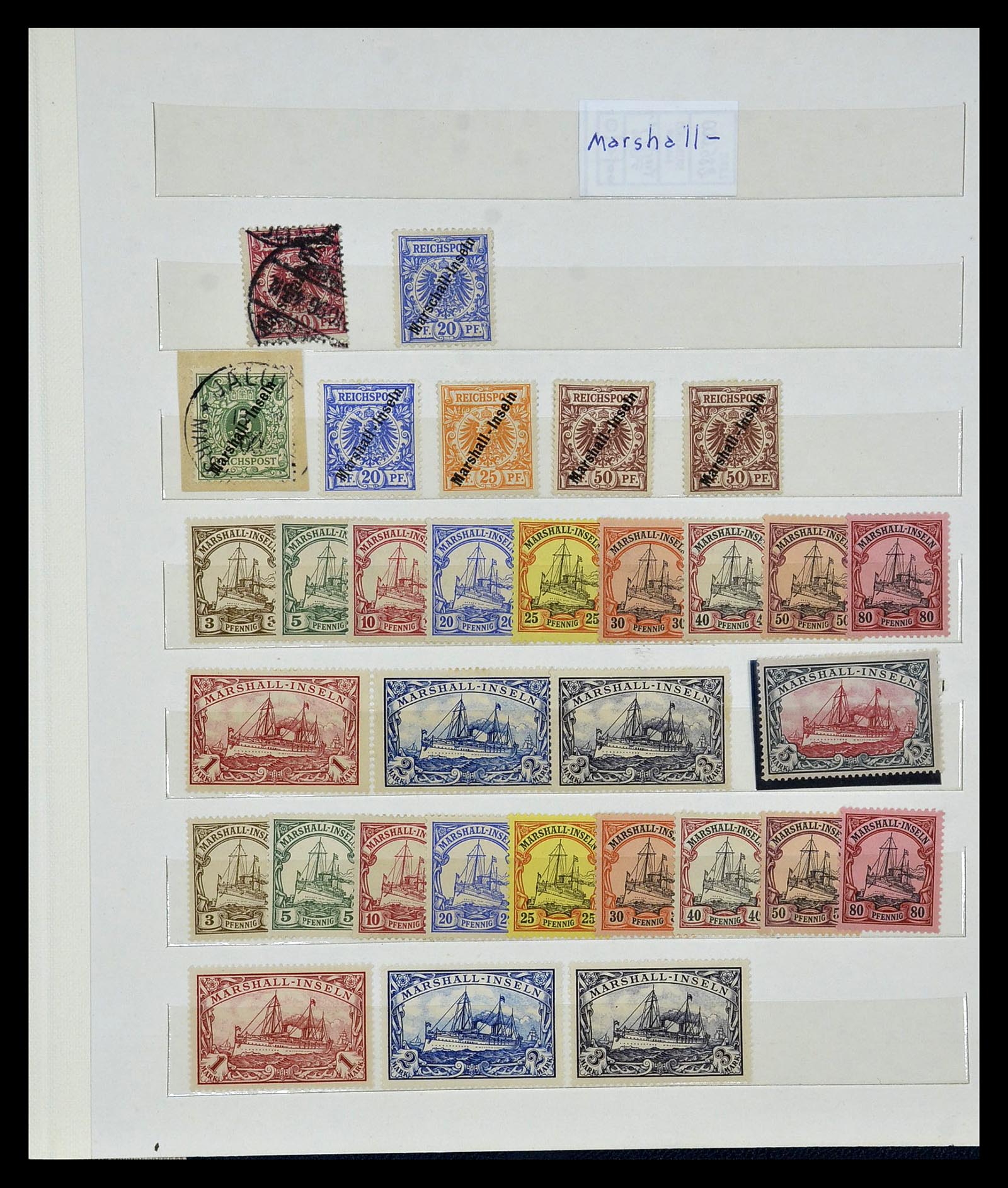 35089 023 - Postzegelverzameling 35089 Duitse koloniën 1884-1919.