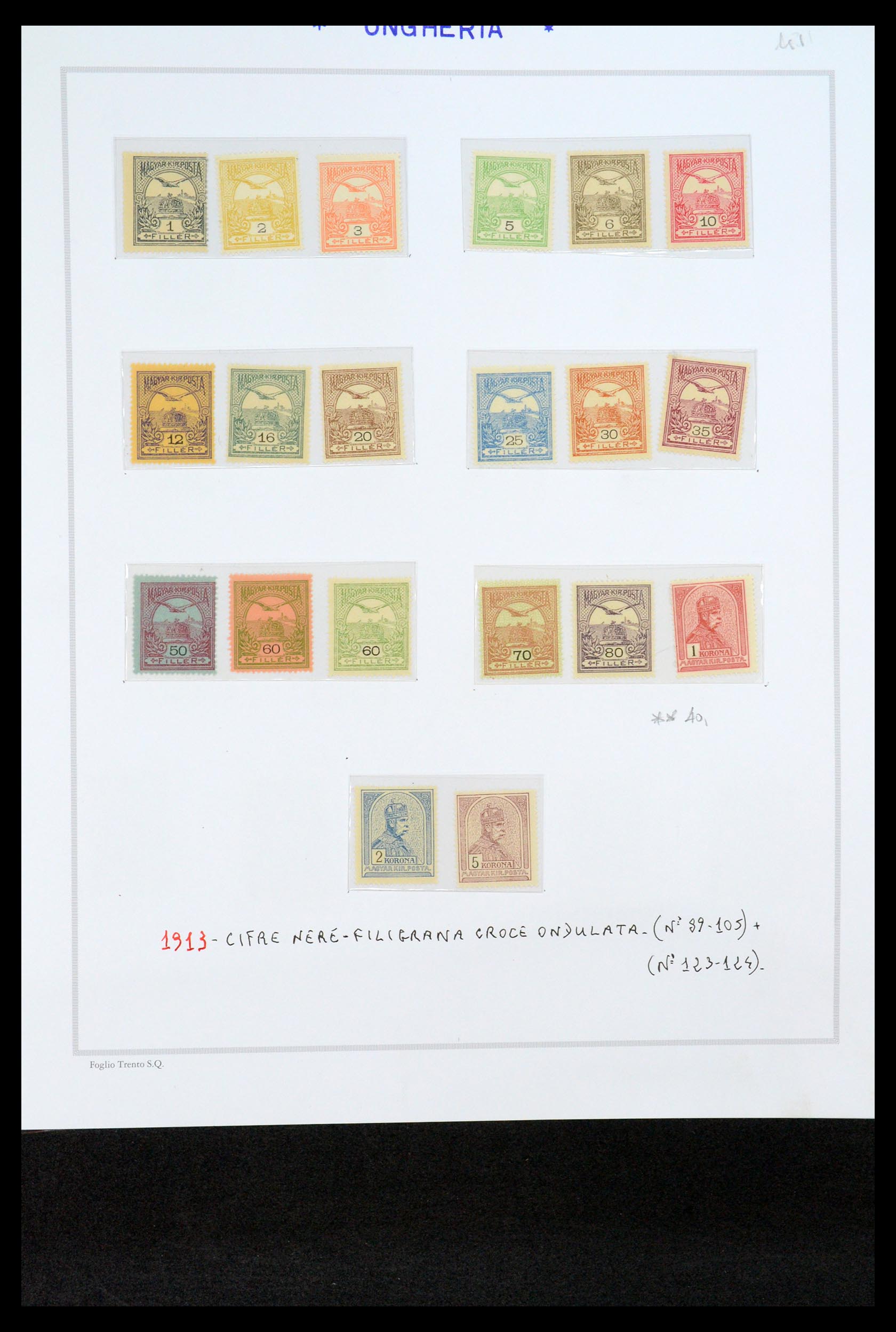35091 001 - Postzegelverzameling 35091 Hongarije 1913-2012.