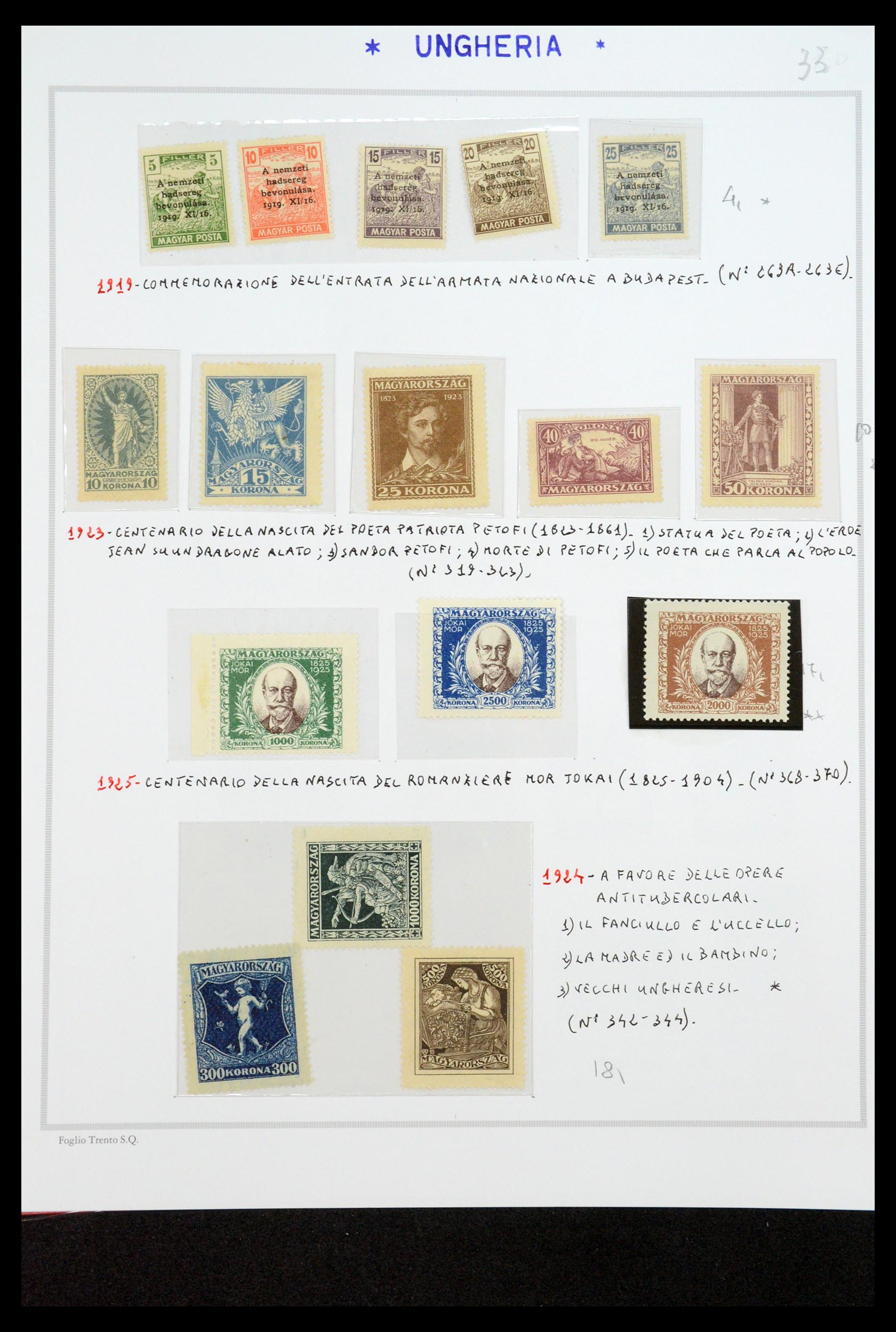 35091 014 - Postzegelverzameling 35091 Hongarije 1913-2012.