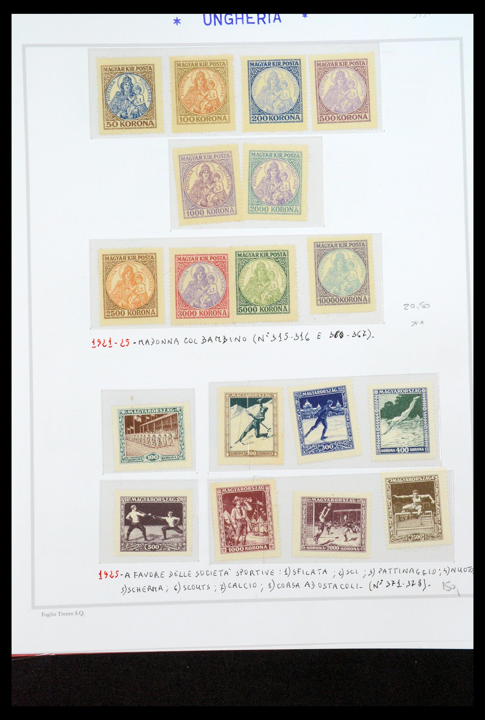 35091 015 - Postzegelverzameling 35091 Hongarije 1913-2012.