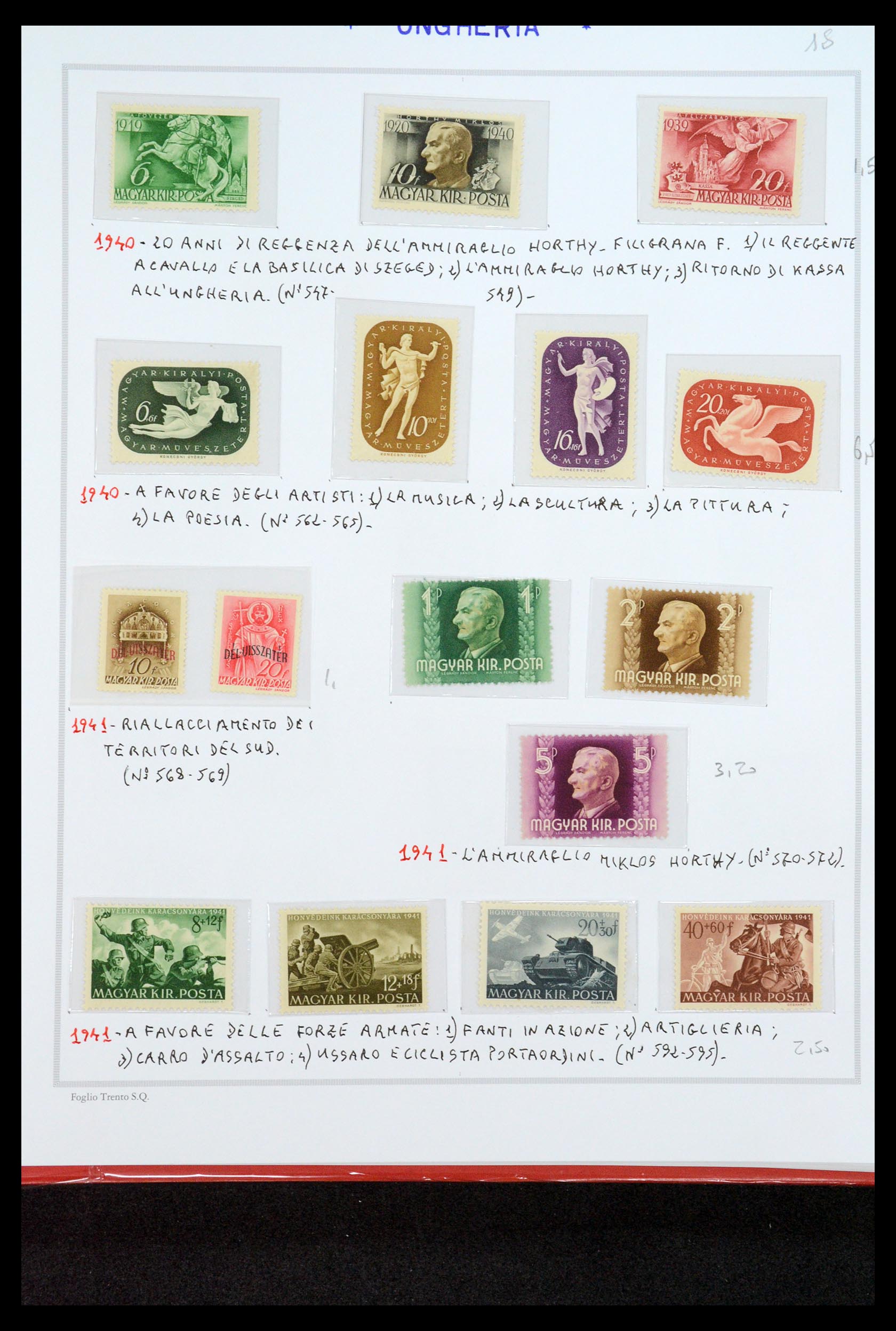 35091 040 - Postzegelverzameling 35091 Hongarije 1913-2012.