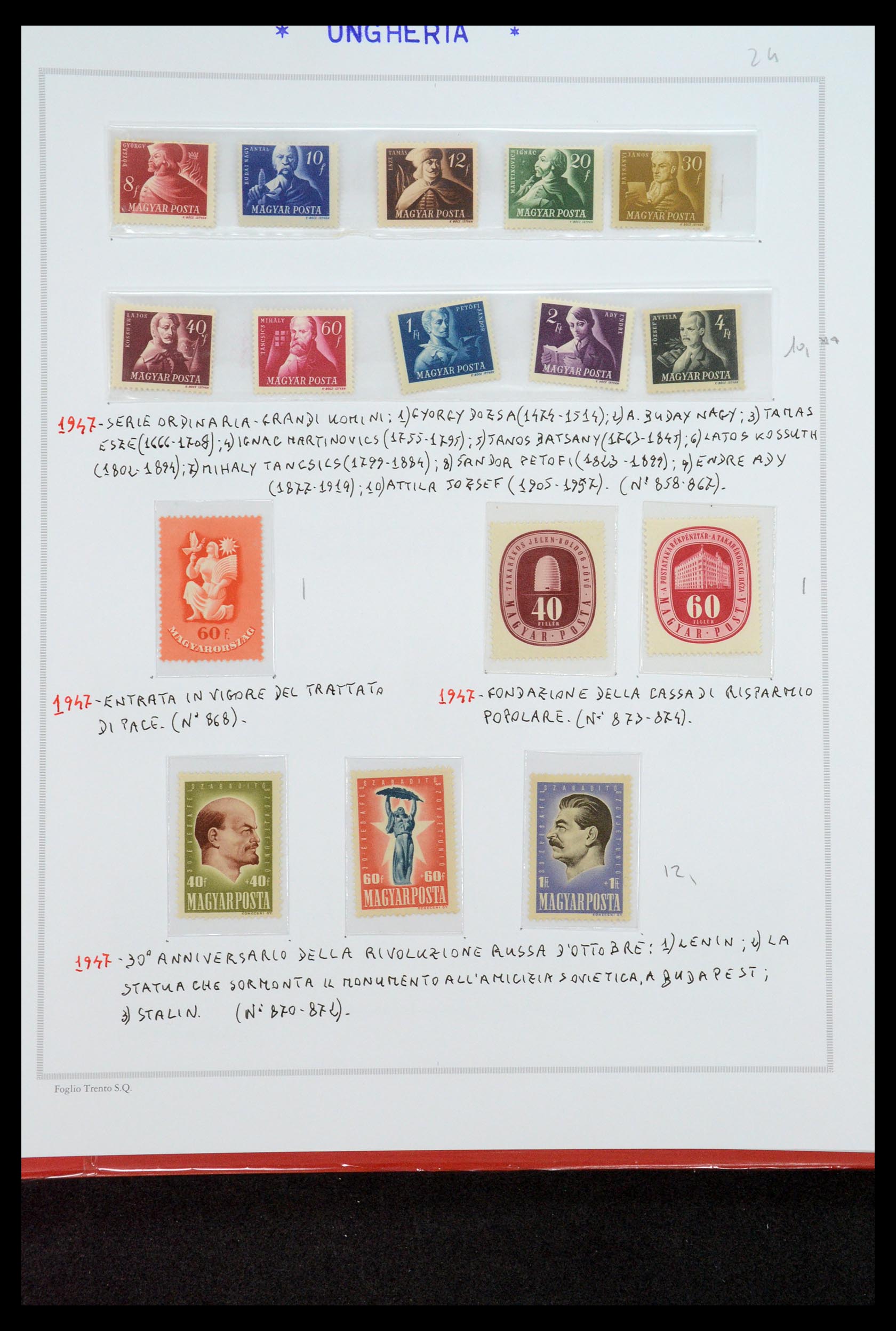 35091 055 - Postzegelverzameling 35091 Hongarije 1913-2012.