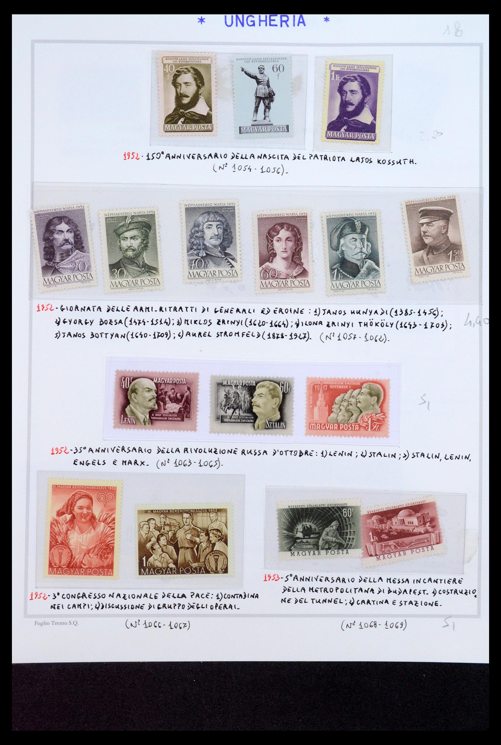 35091 084 - Postzegelverzameling 35091 Hongarije 1913-2012.
