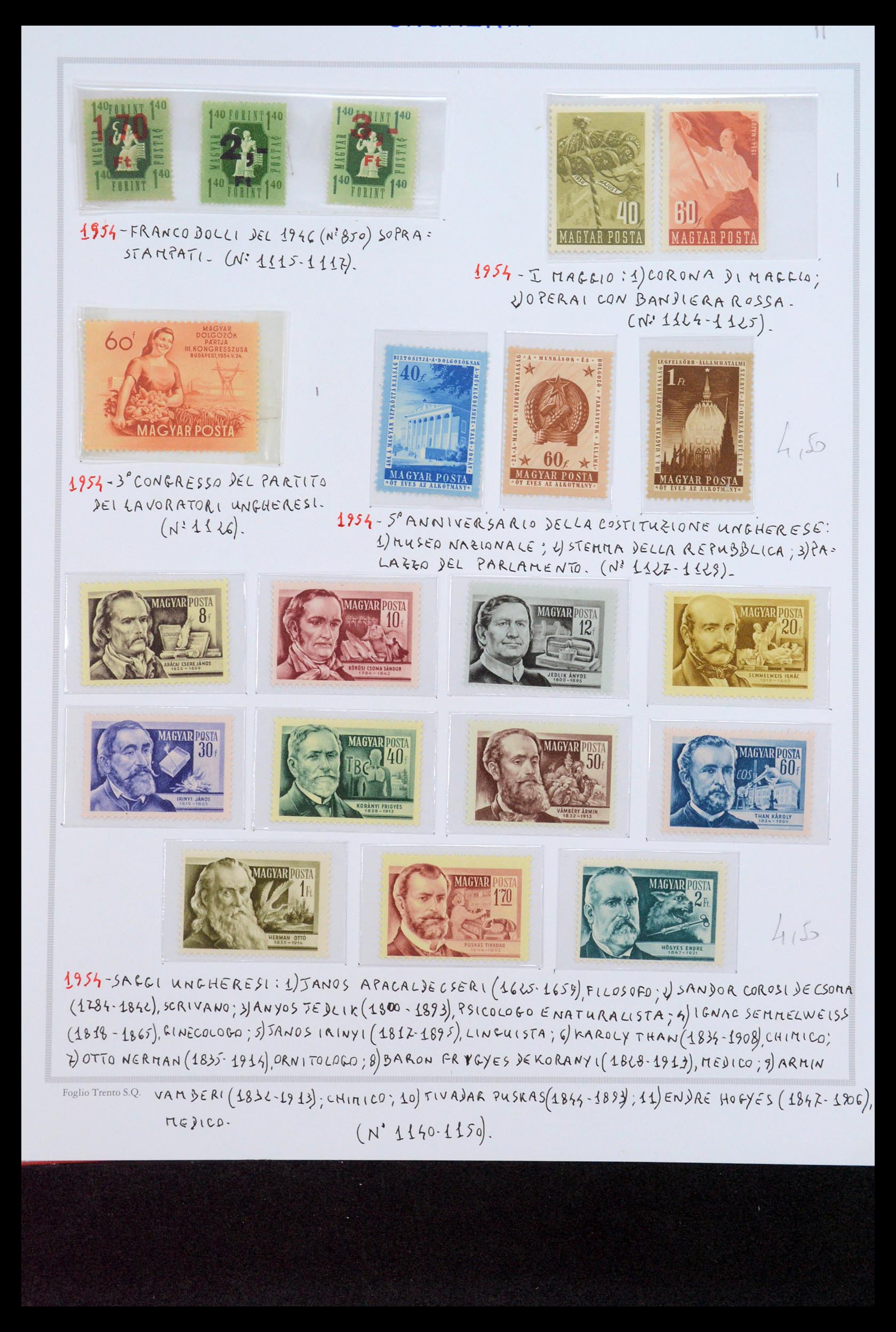 35091 091 - Stamp Collection 35091 Hungary 1913-2012.