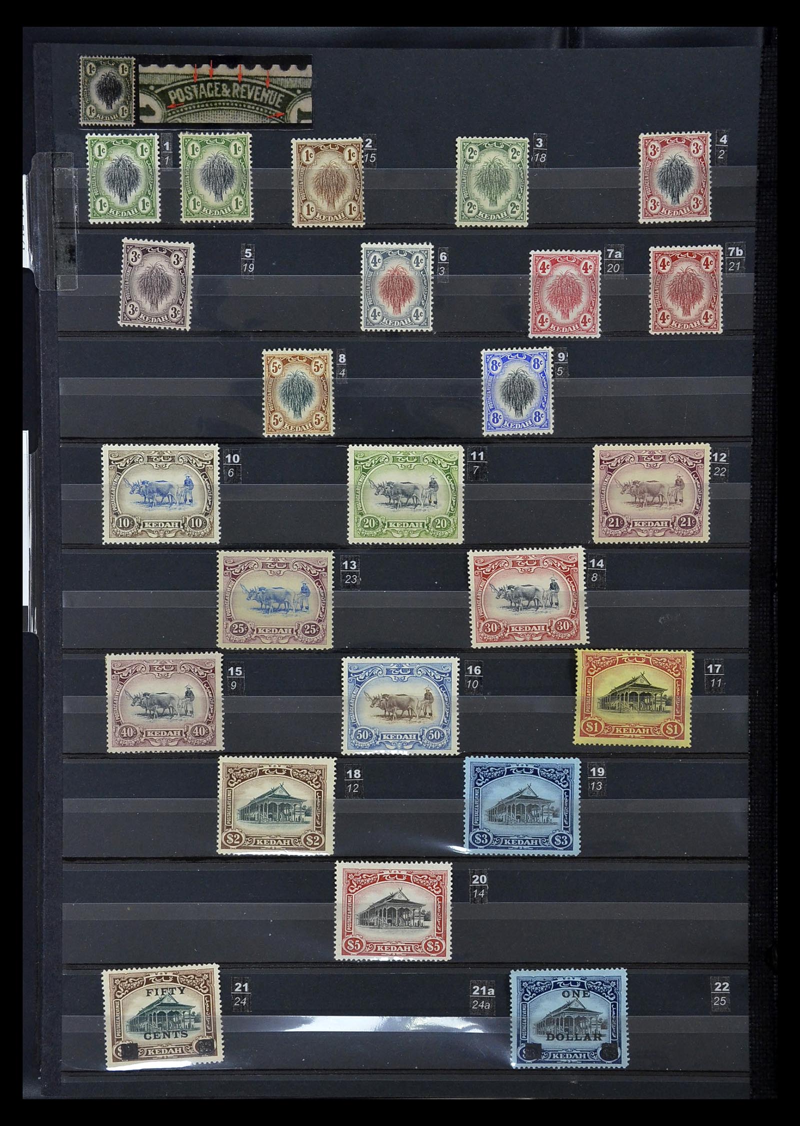 35093 002 - Stamp Collection 35093 Malaysian States Kedah 1912-2012.