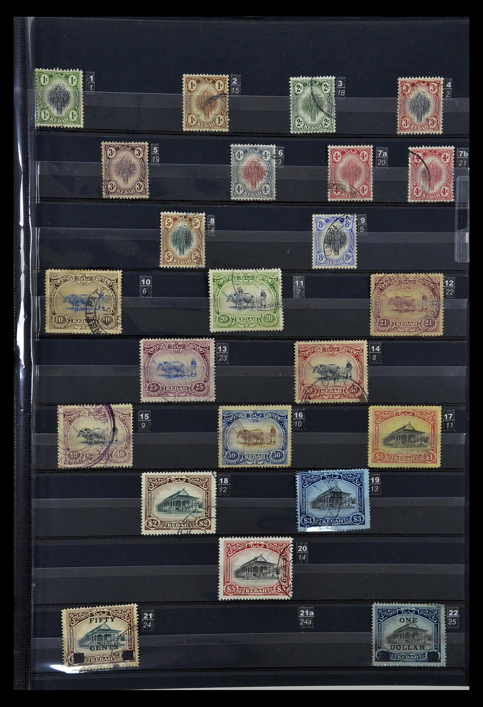 35093 003 - Stamp Collection 35093 Malaysian States Kedah 1912-2012.