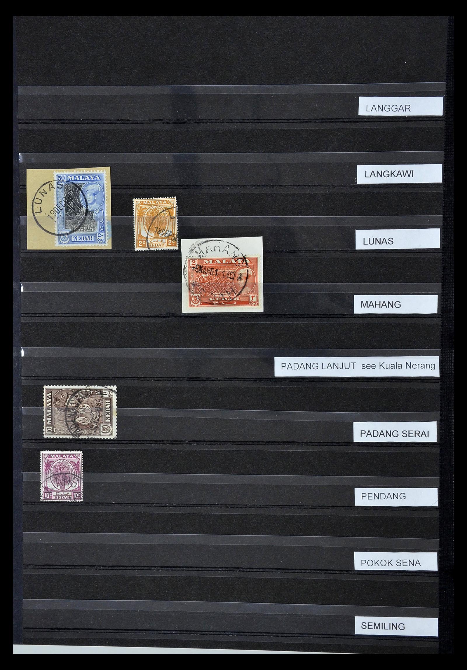 35093 027 - Postzegelverzameling 35093 Maleisische Staten Kedah 1912-2012.