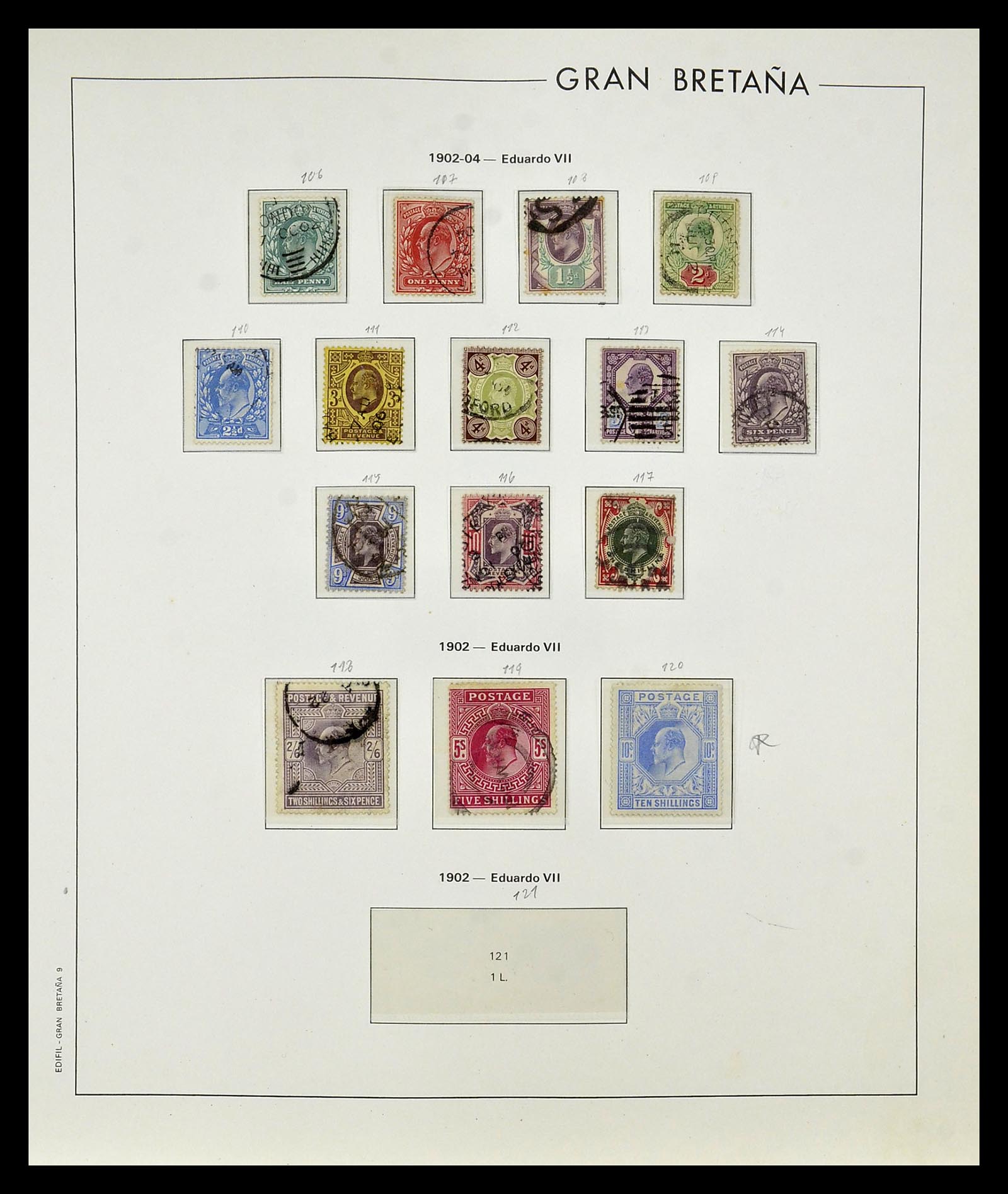 35094 005 - Postzegelverzameling 35094 Engeland 1841-1981.