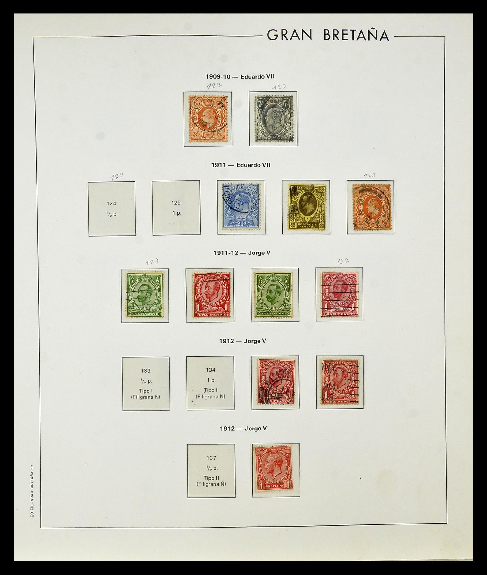 35094 006 - Postzegelverzameling 35094 Engeland 1841-1981.