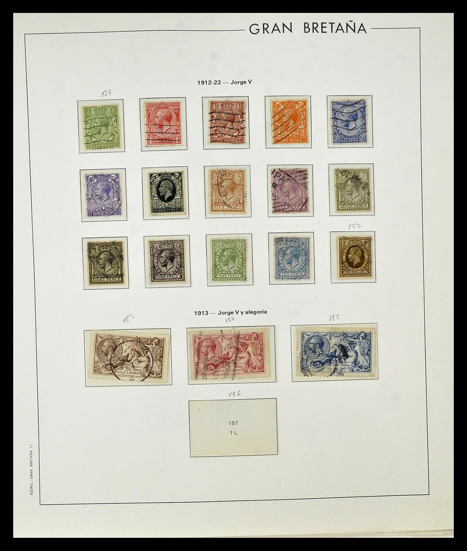 35094 007 - Postzegelverzameling 35094 Engeland 1841-1981.