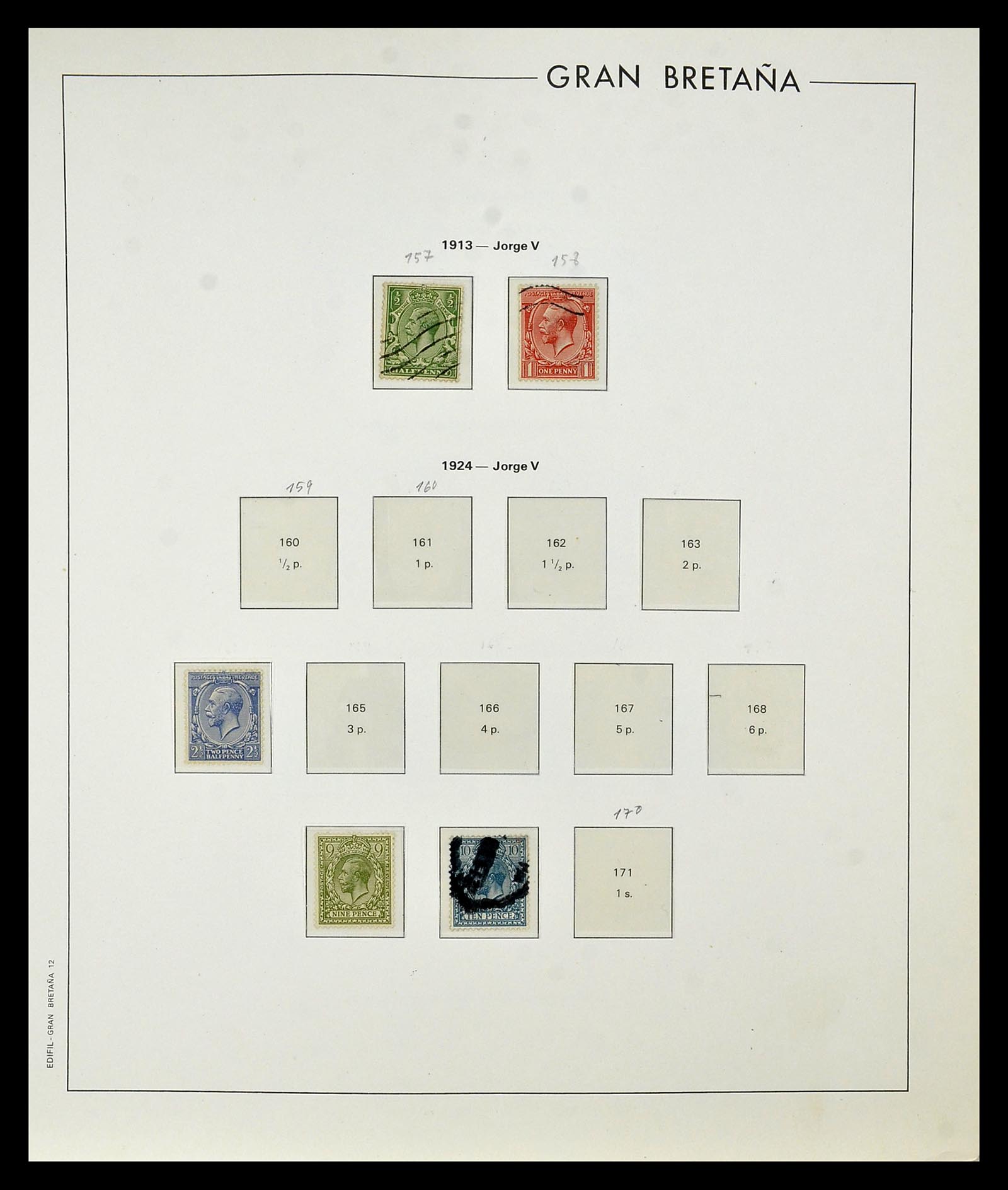 35094 008 - Postzegelverzameling 35094 Engeland 1841-1981.