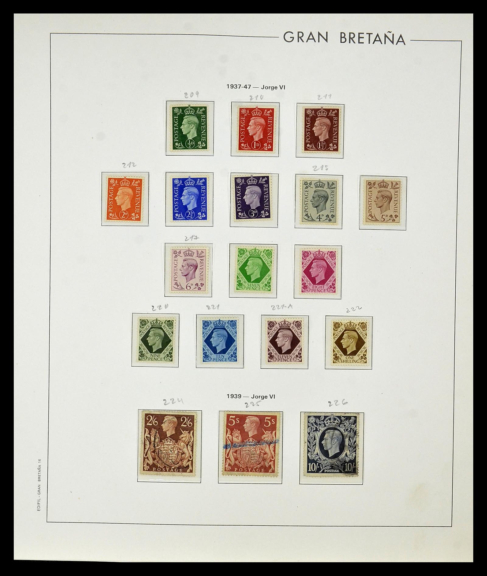 35094 012 - Postzegelverzameling 35094 Engeland 1841-1981.