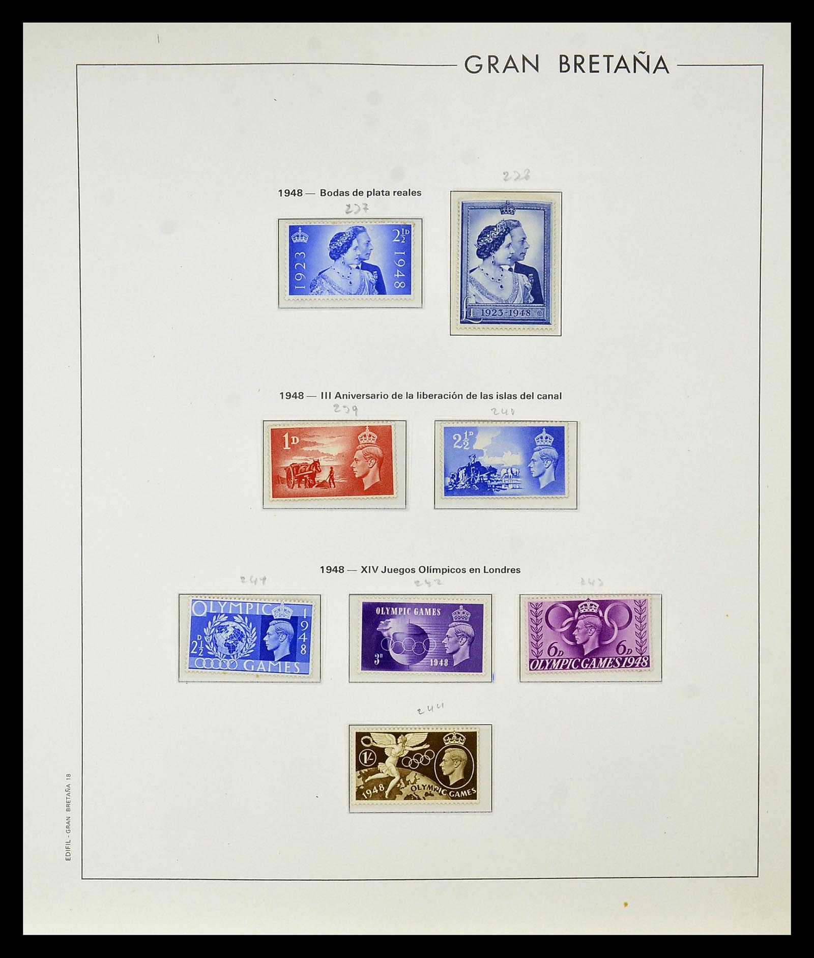 35094 014 - Postzegelverzameling 35094 Engeland 1841-1981.
