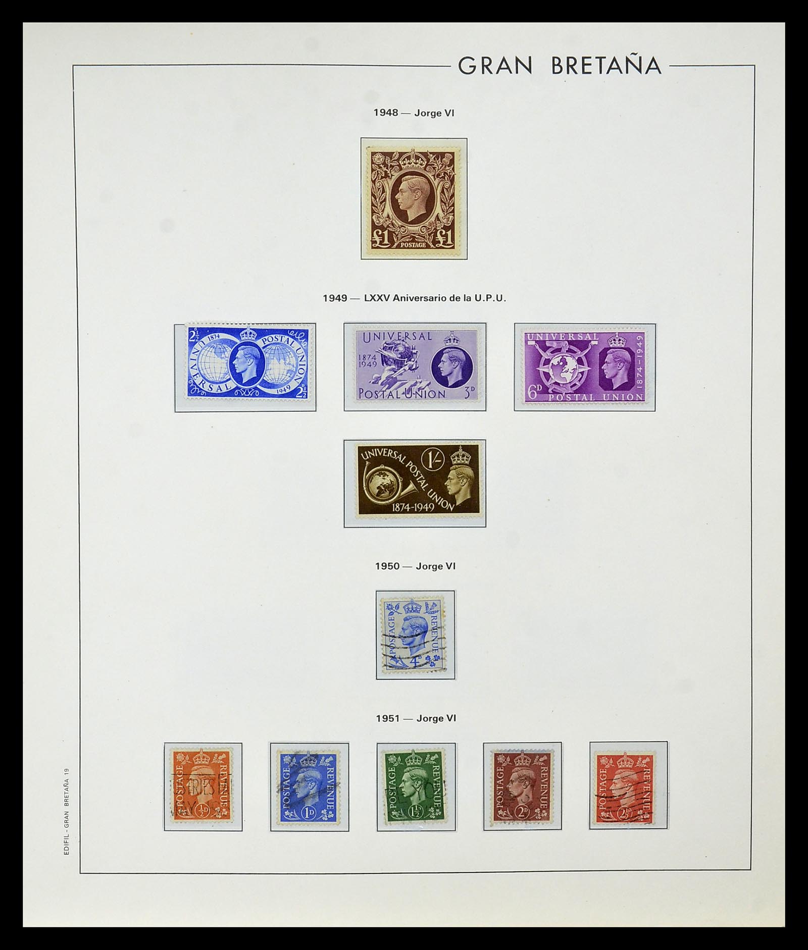 35094 015 - Postzegelverzameling 35094 Engeland 1841-1981.