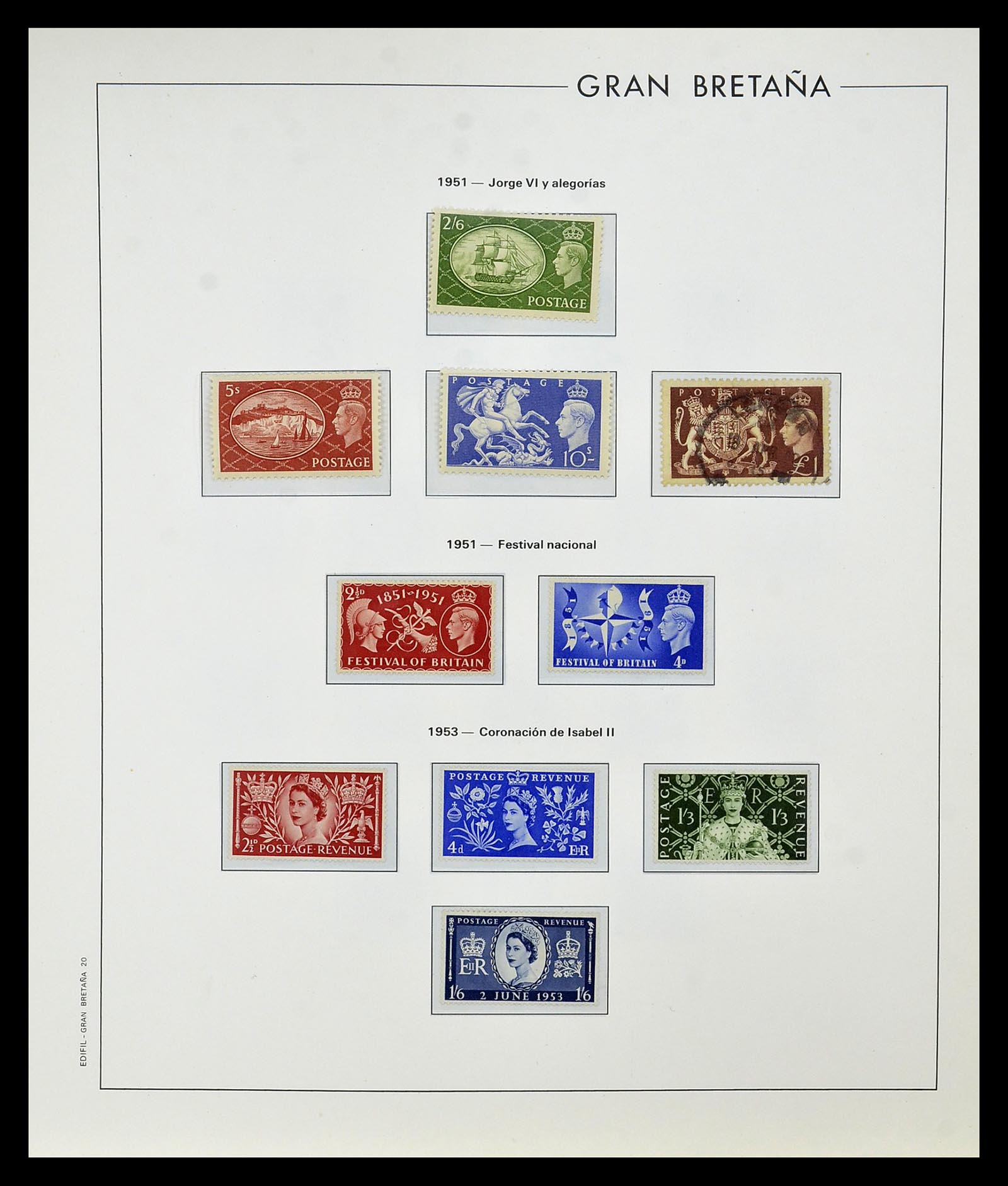 35094 016 - Postzegelverzameling 35094 Engeland 1841-1981.