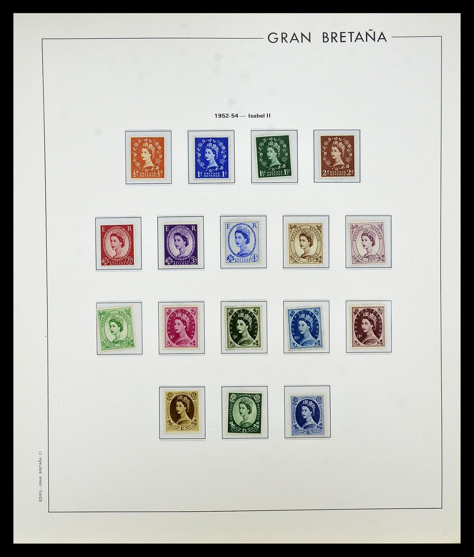 35094 017 - Postzegelverzameling 35094 Engeland 1841-1981.
