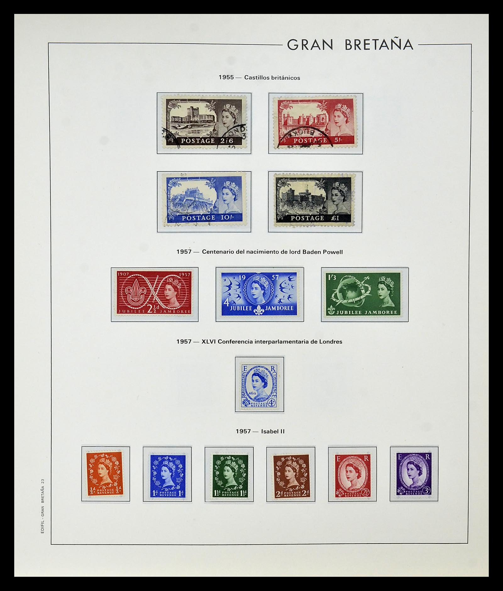 35094 019 - Postzegelverzameling 35094 Engeland 1841-1981.